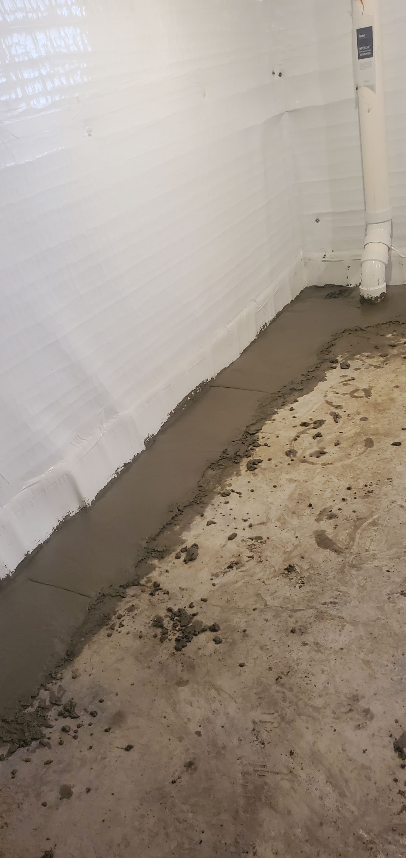 Interior Basement Waterproofing System using GrateDrain Waterproofing System by Toledo Basement Repair 