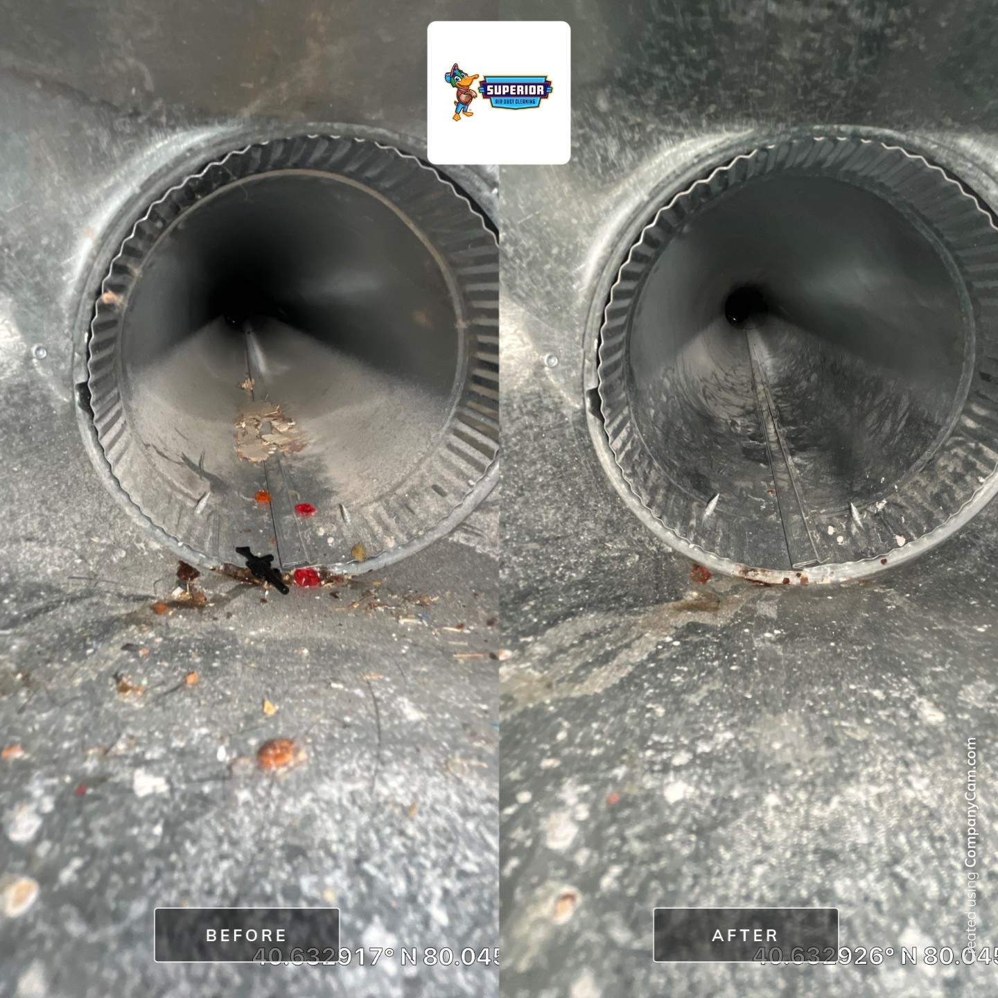Air Duct Cleaning With a Vacuum Truck in Wexford, PA. by Superior Air Duct Cleaning