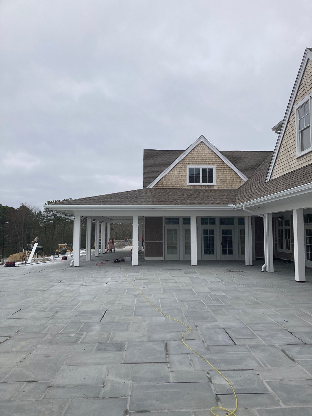 Gutter Installation using 6" K-Style Aluminum Gutter at the Sacconnesset Golf Club by Gutter Pro Enterprises