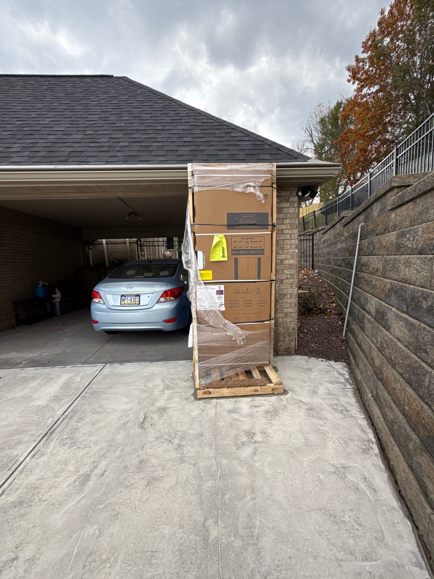 Steep Driveway Project in Sarver by Floors in a Day, Inc