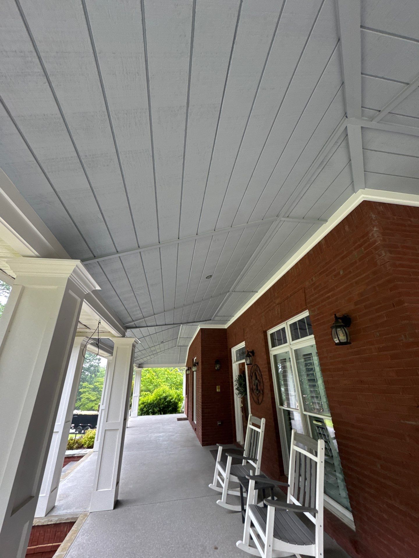 Custom Tongue-and-Groove Porch Ceiling Renovation in Marietta by Swift Home Renovations