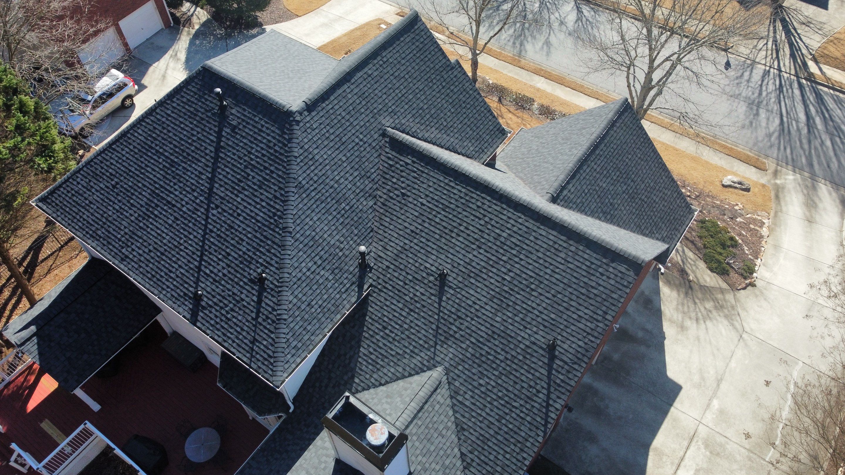 Alpharetta, GA Roof Replacement CertainTeed Landmark Pro Max Def Moire Black by Reset Roofing