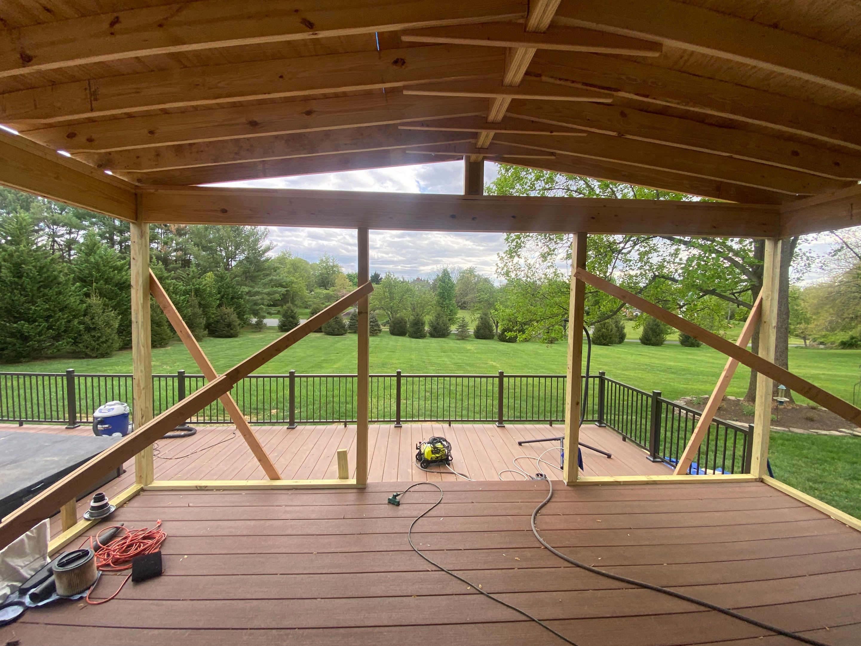 Deck/Screen porch Transformation using Timbertech by The Smet Companies, LLC