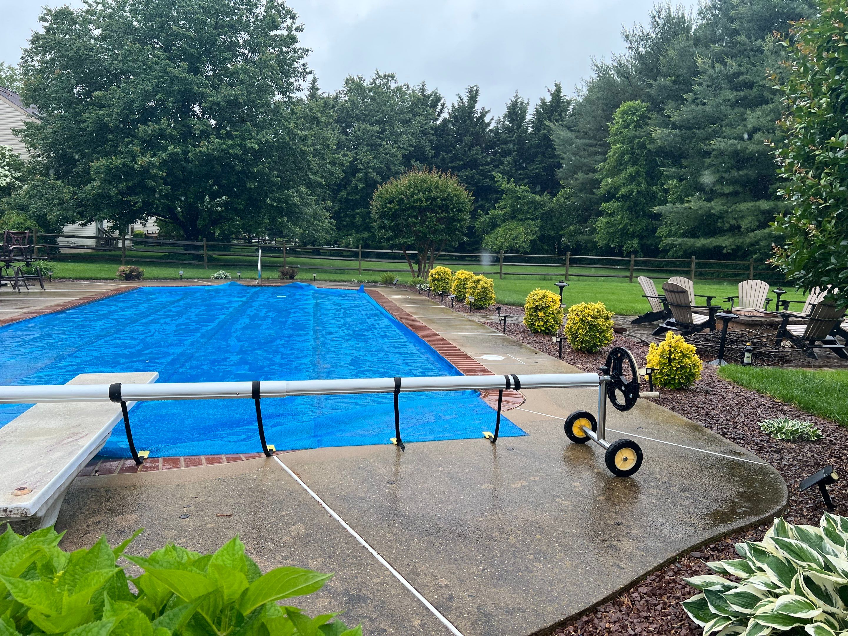 Stamped Pool Deck in Bear DE by Architectural Concrete Design