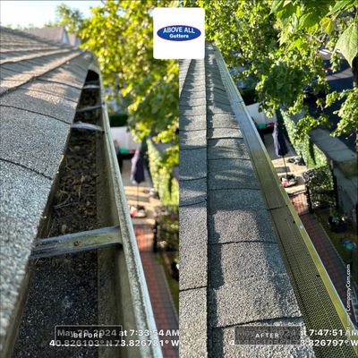 Gutter Cleaning and screening in the Bronx