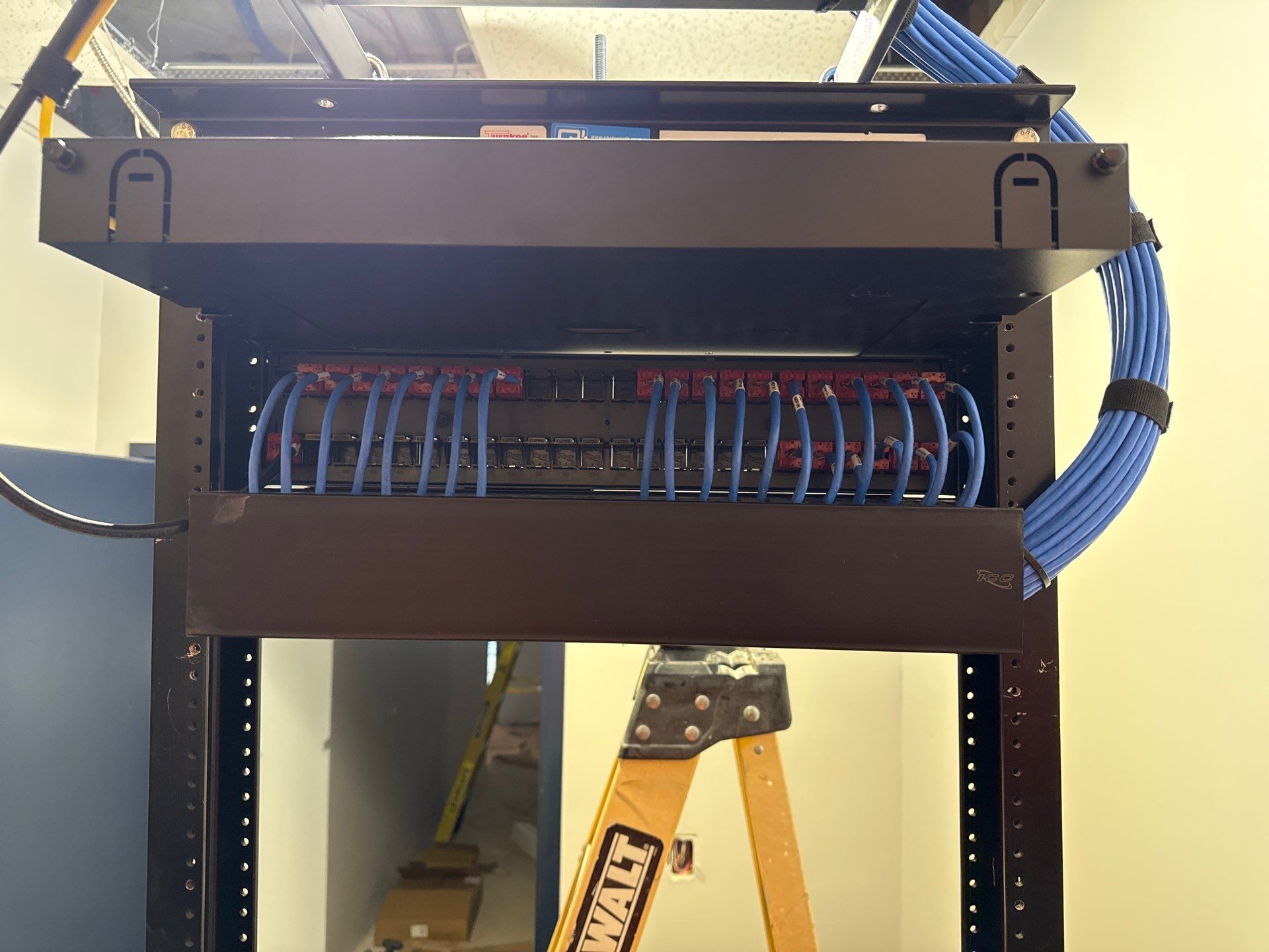 Structured Network Cabling Project in Temecula by Ring and Ping Inc.