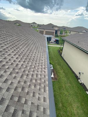 Brown Seamless Gutters for Homes in Fort Myers