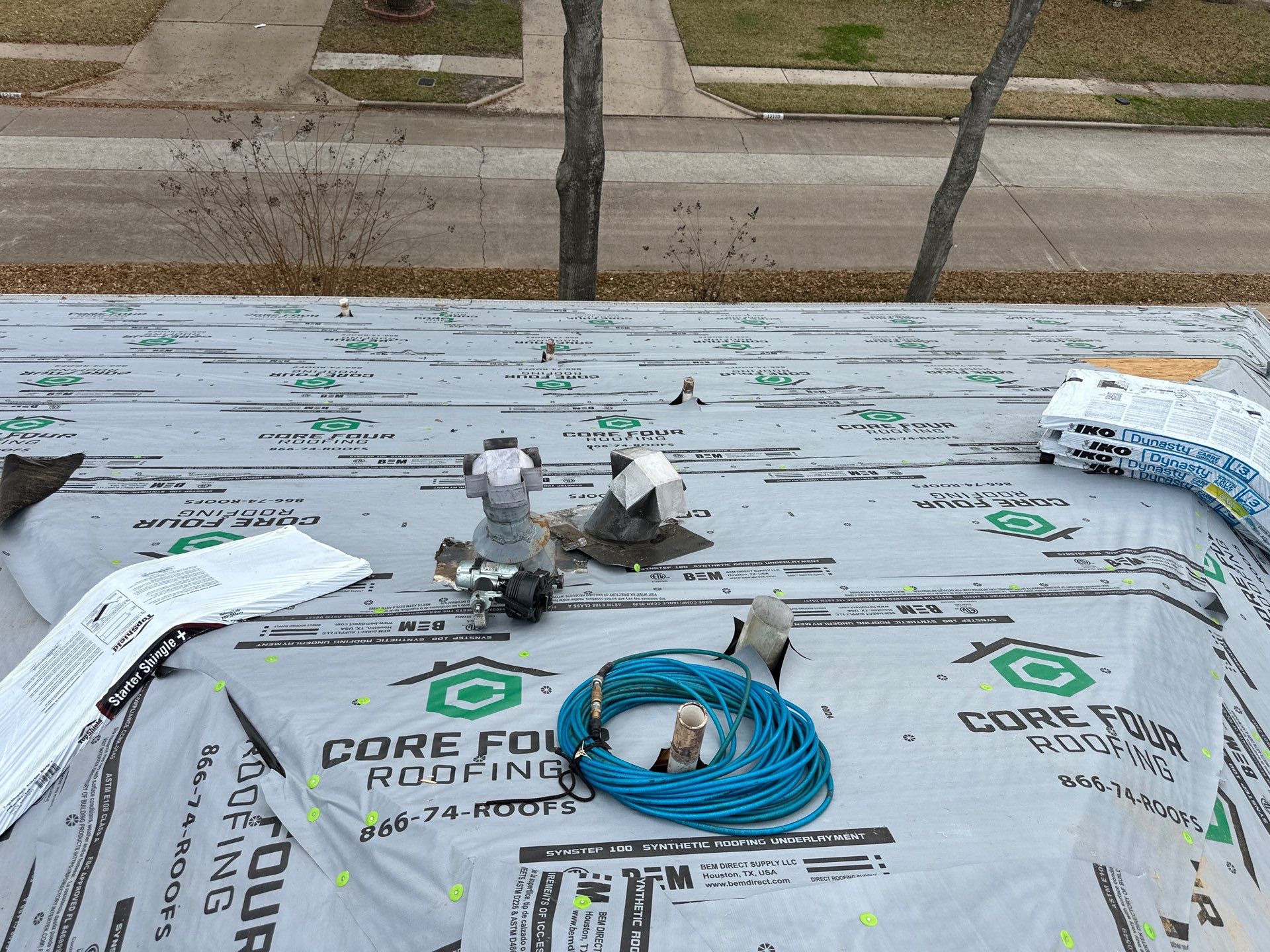 Roof Replacement completed in the Cypress Area! by Core Four Roofing