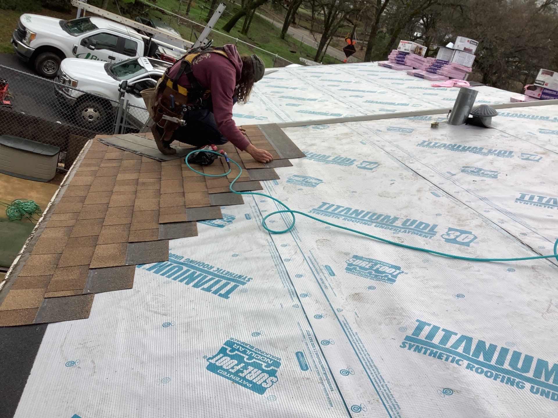 Residential Roofing Installation using Owens Corning Roofing Shingles by Byers Enterprises 