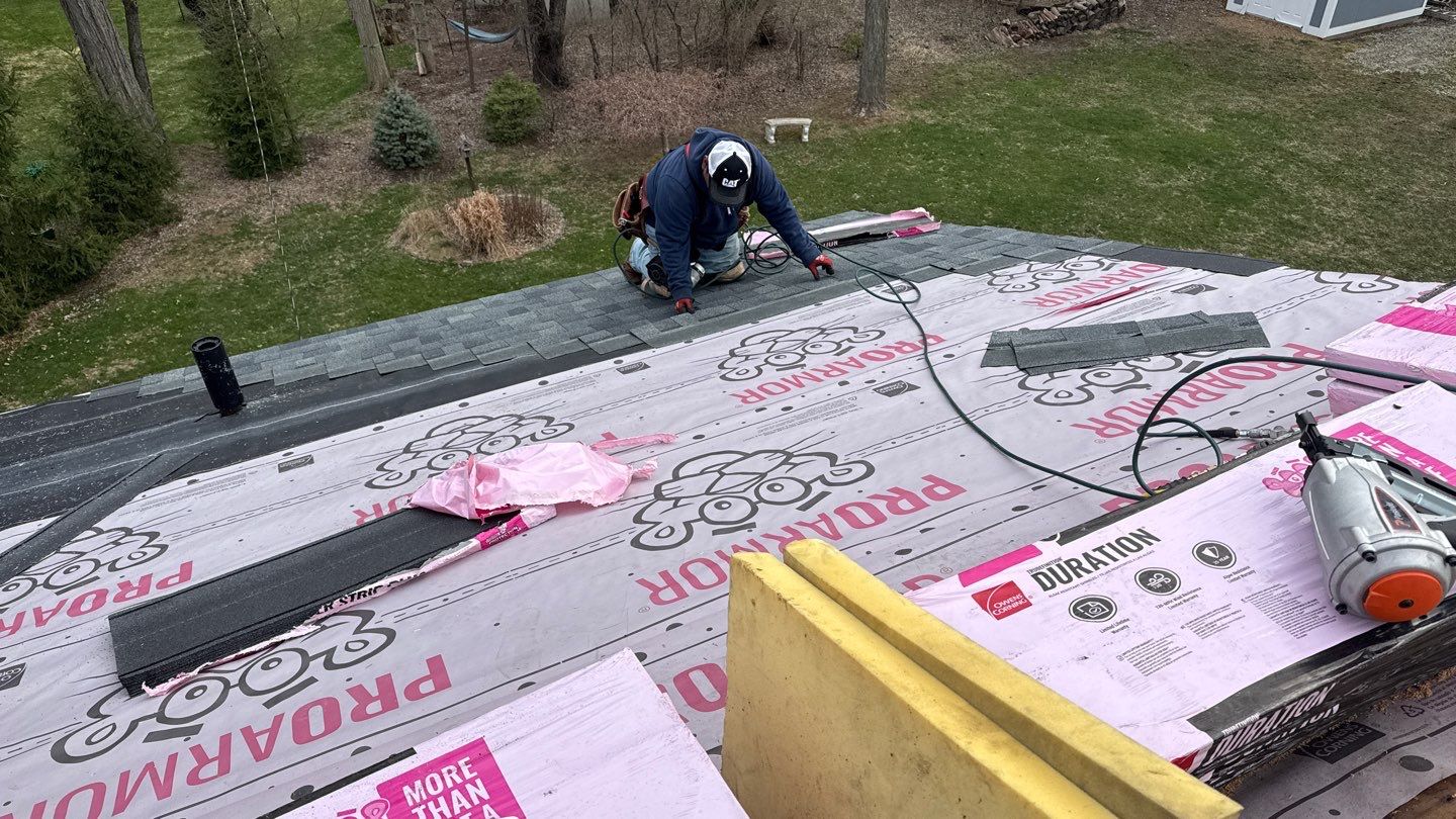 Roof Replacement using Owens Corning Estate Gray by 180 Contractors