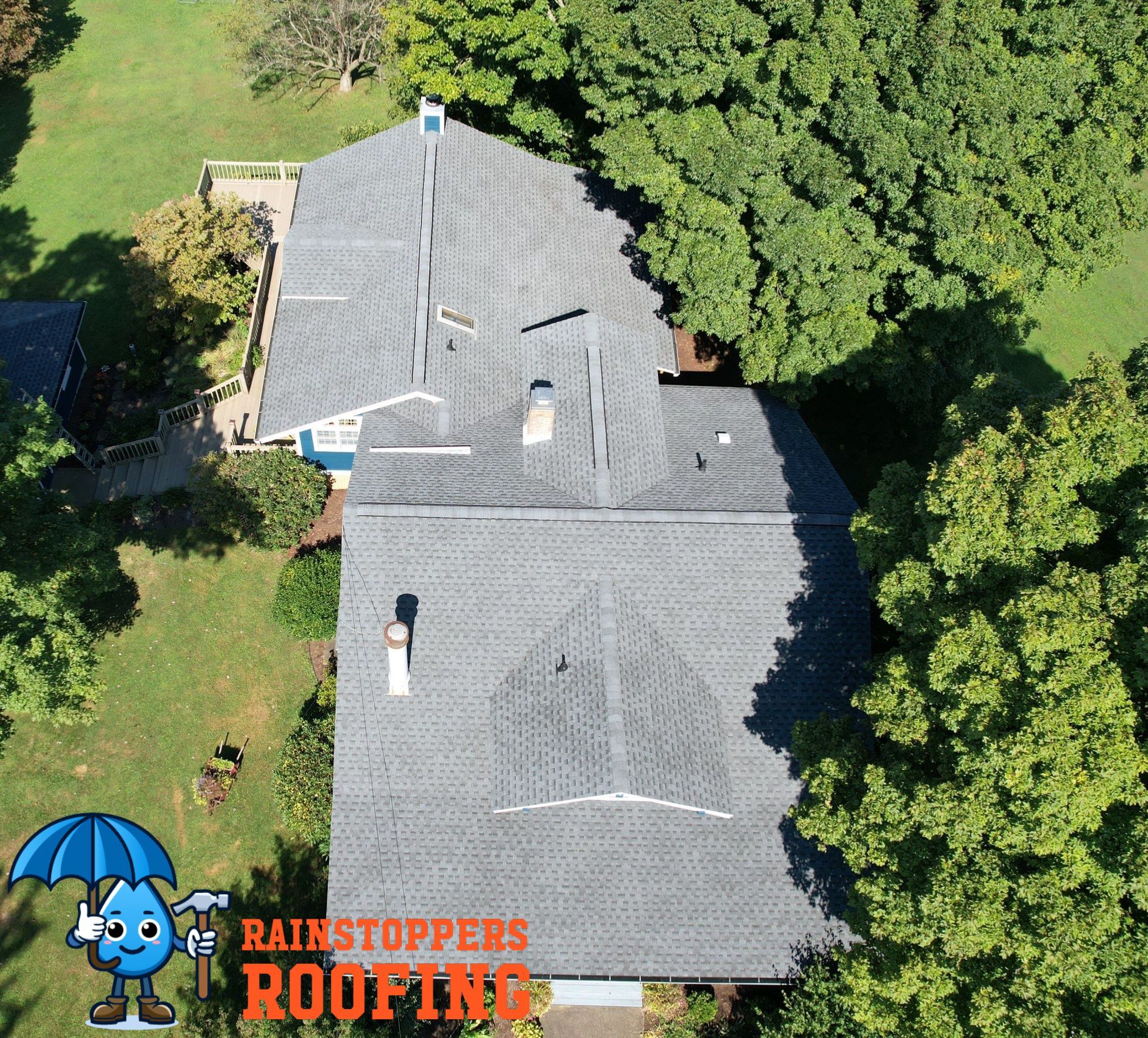 Residential Roofing Installation using GAF Timberline HDZ, Pewter Gray by Rainstoppers Roofing