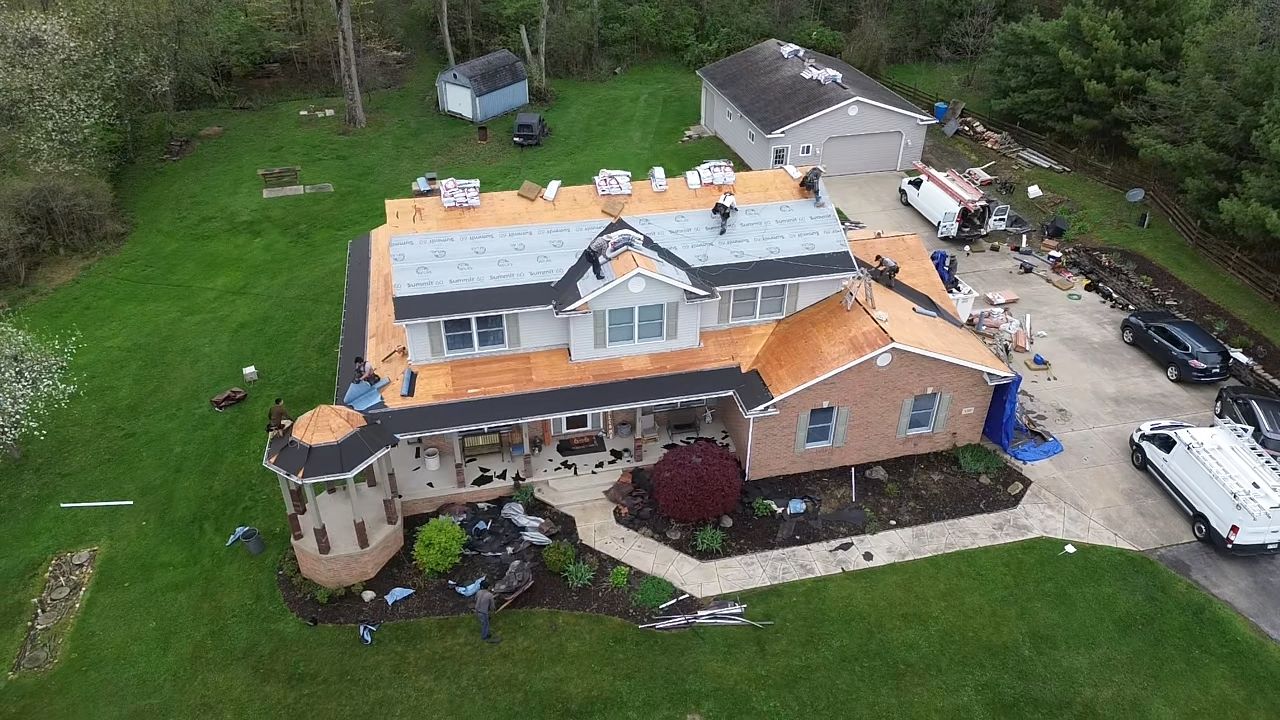 Atlas Pinnacle, Color, Coastal Granite, Drip Edge, Birch White by Eagle Eye Roofing