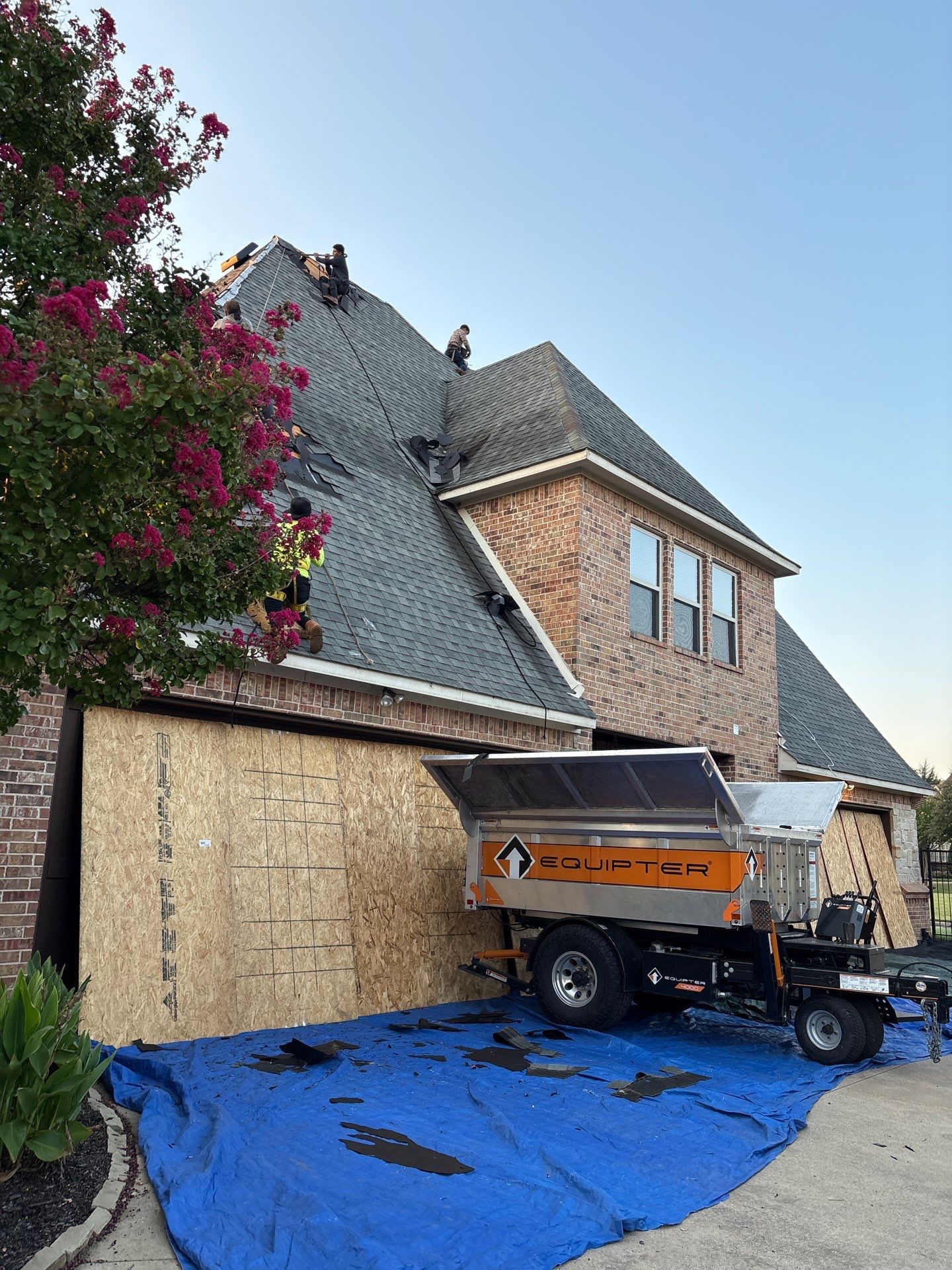 Southlake Texas Estate - Roof, Copper Awning and Gutter Project by First United Roofing & Construction