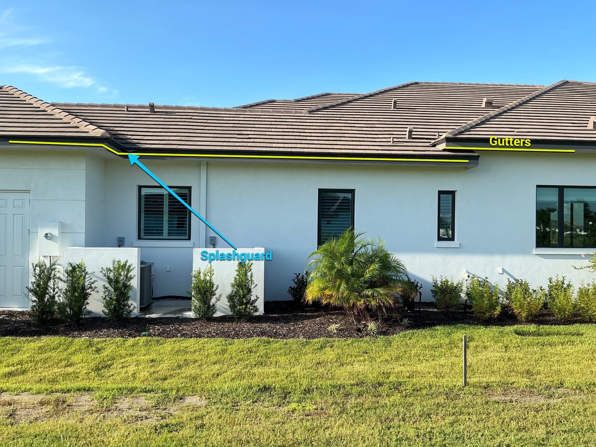 Bronze K-Style Gutters for Homes in Parrish FL by Gutter Professors