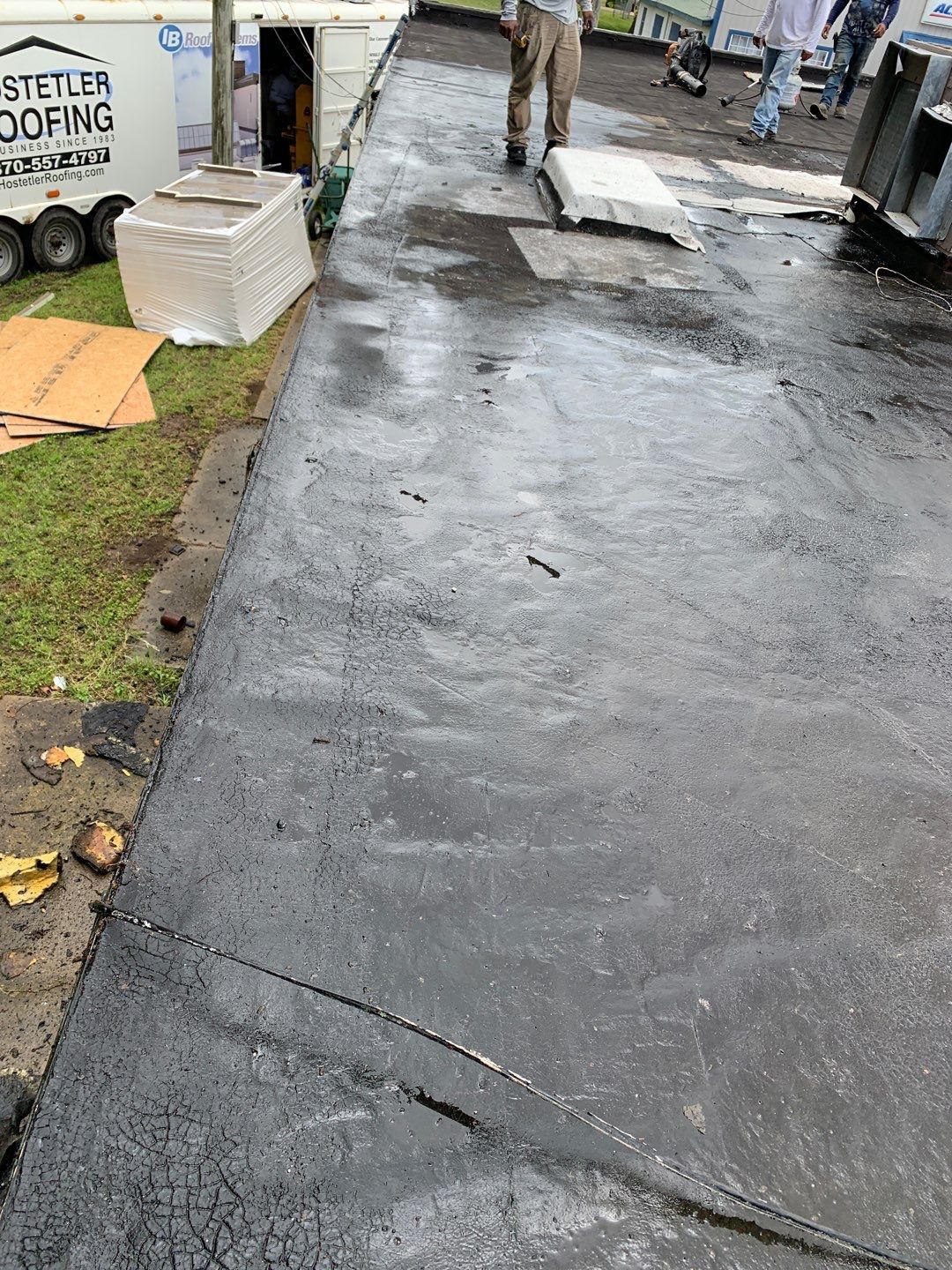 Store Building in Hope by Hostetler Roofing
