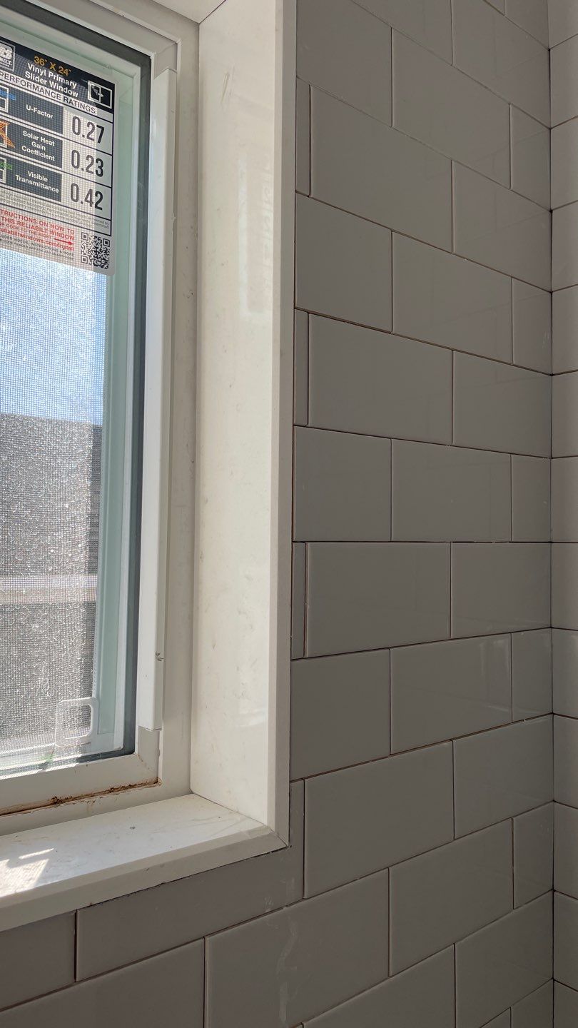 New Construction Bathrooms and Fireplace by Footprints Floors of East Atlanta
