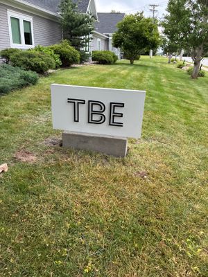 Custom Monument Signage and Concrete Foundation Installation in Granger