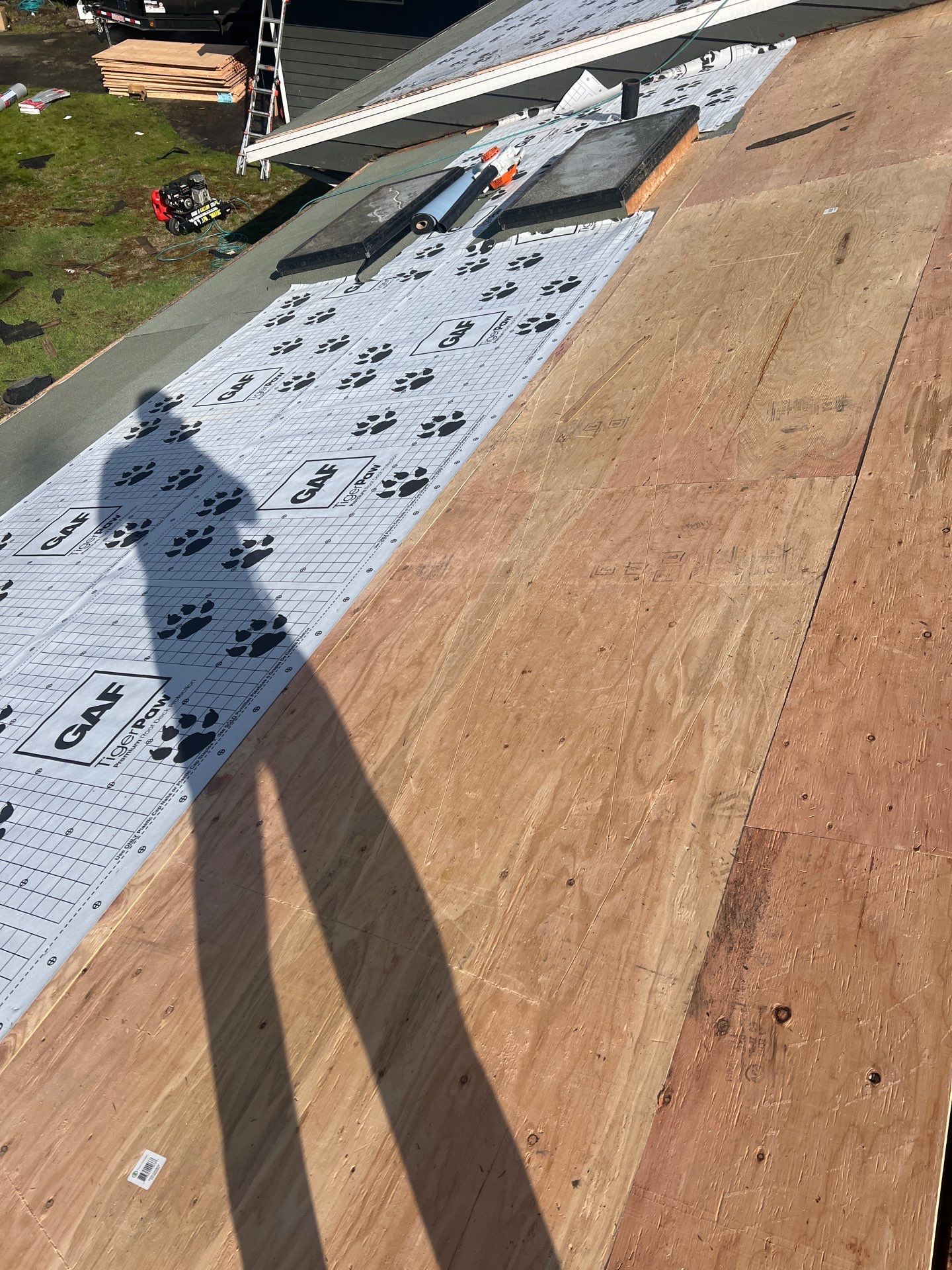 Residential Roofing Installation using GAF HDZ Shingles by Roofing Formula LLC