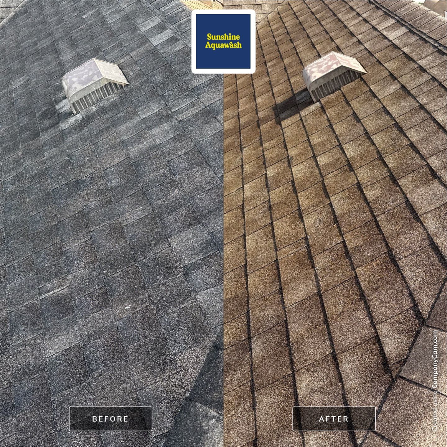 Asphalt Shingle Roof Cleaning in Creekwood Community – Bradenton, FL by Sunshine AquaWash