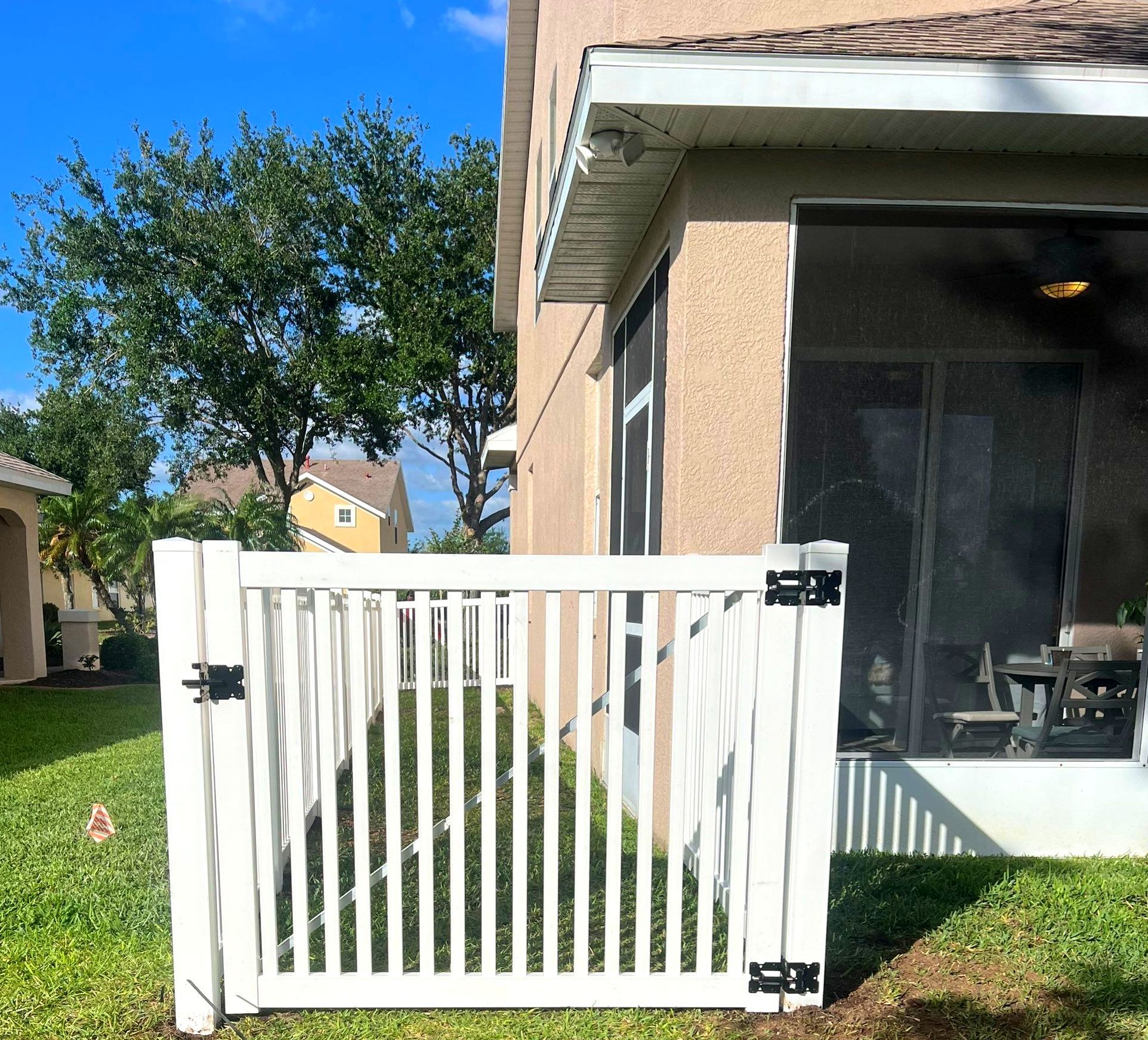 Vinyl Fence Installation using Vinyl Picket Fence by Asap fence and gates, LLC