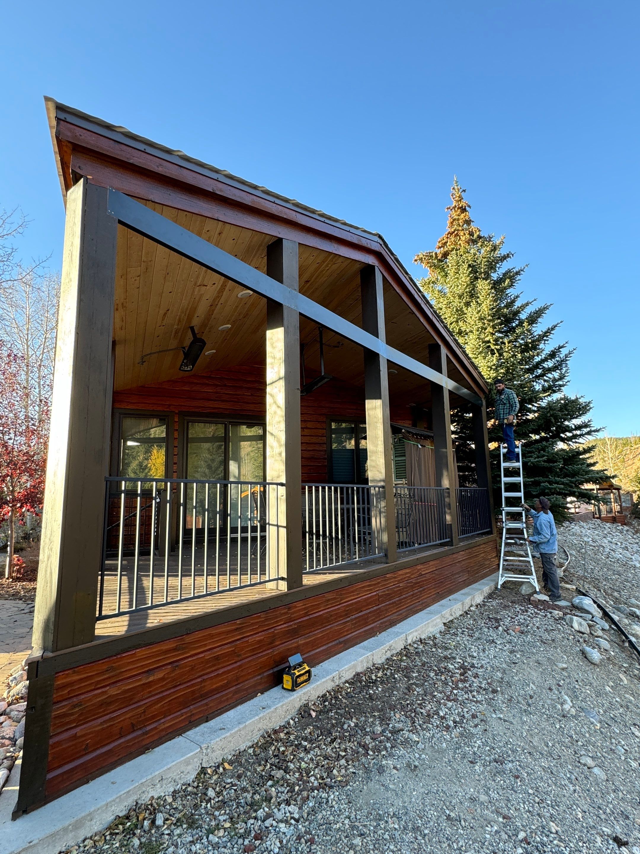 Motorized Screens using Progressive MagnaTrack Screens by Outdoor Solutions Colorado