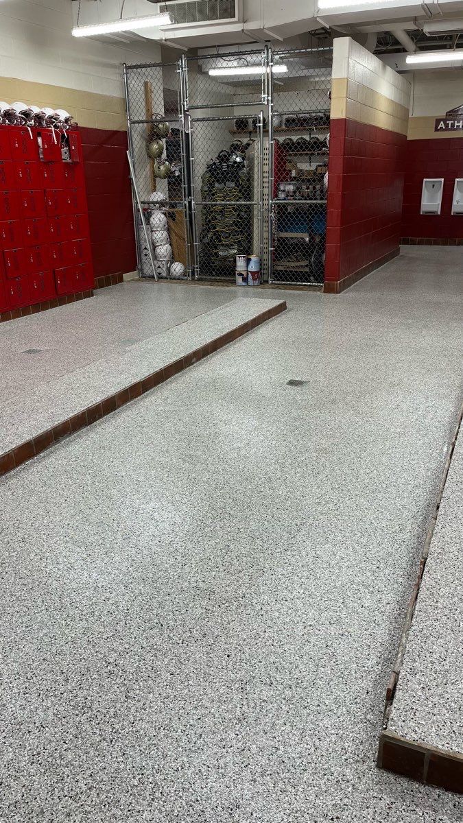 Commercial Floor Coating using Coyote by My Garage Floor Guys