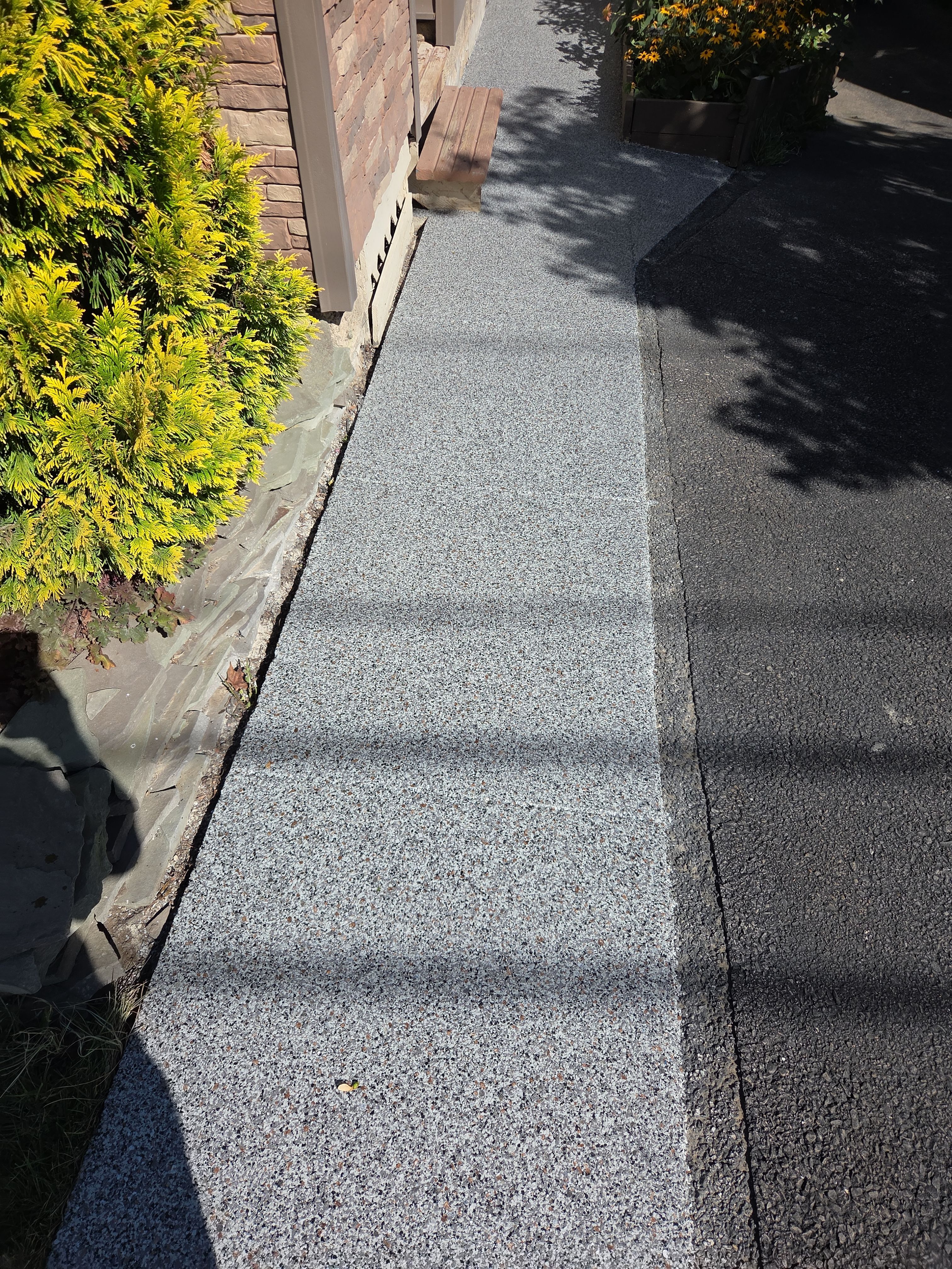 Earth Effects Stardust Sidewalk Coating by NG Masonry & Construction LLC