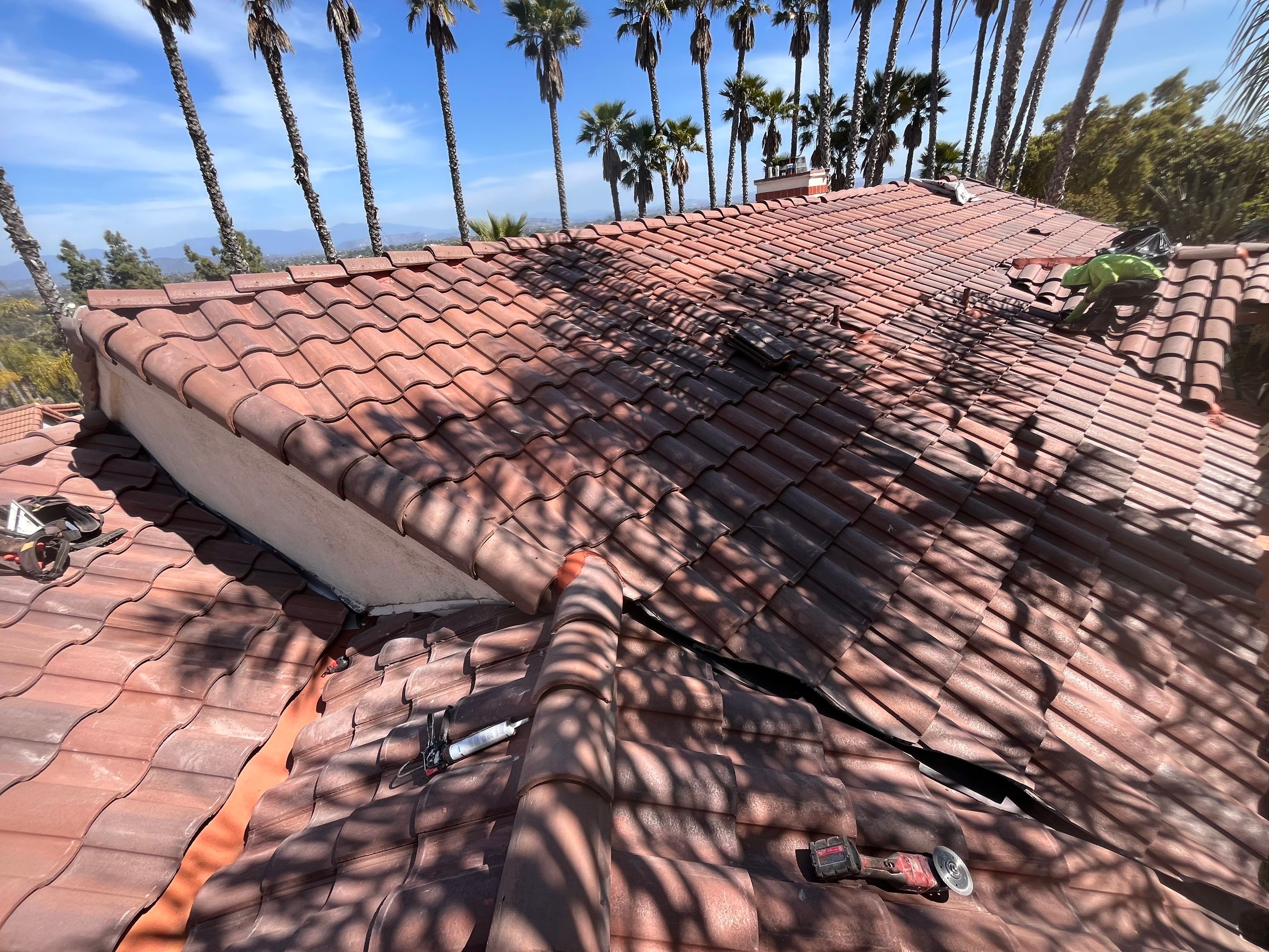 Eagle Capistrano Tile Roof Replacement in Fallbrook, California by Reliable Roofing San Diego Inc.