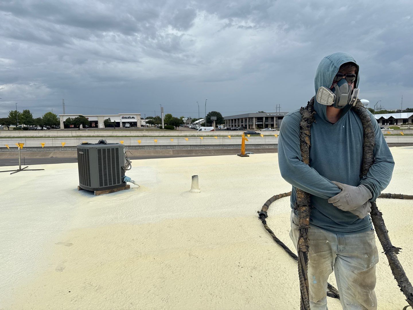 Goodyear Foam Roof Restoration – Temple, TX by All Star Roofing LLC