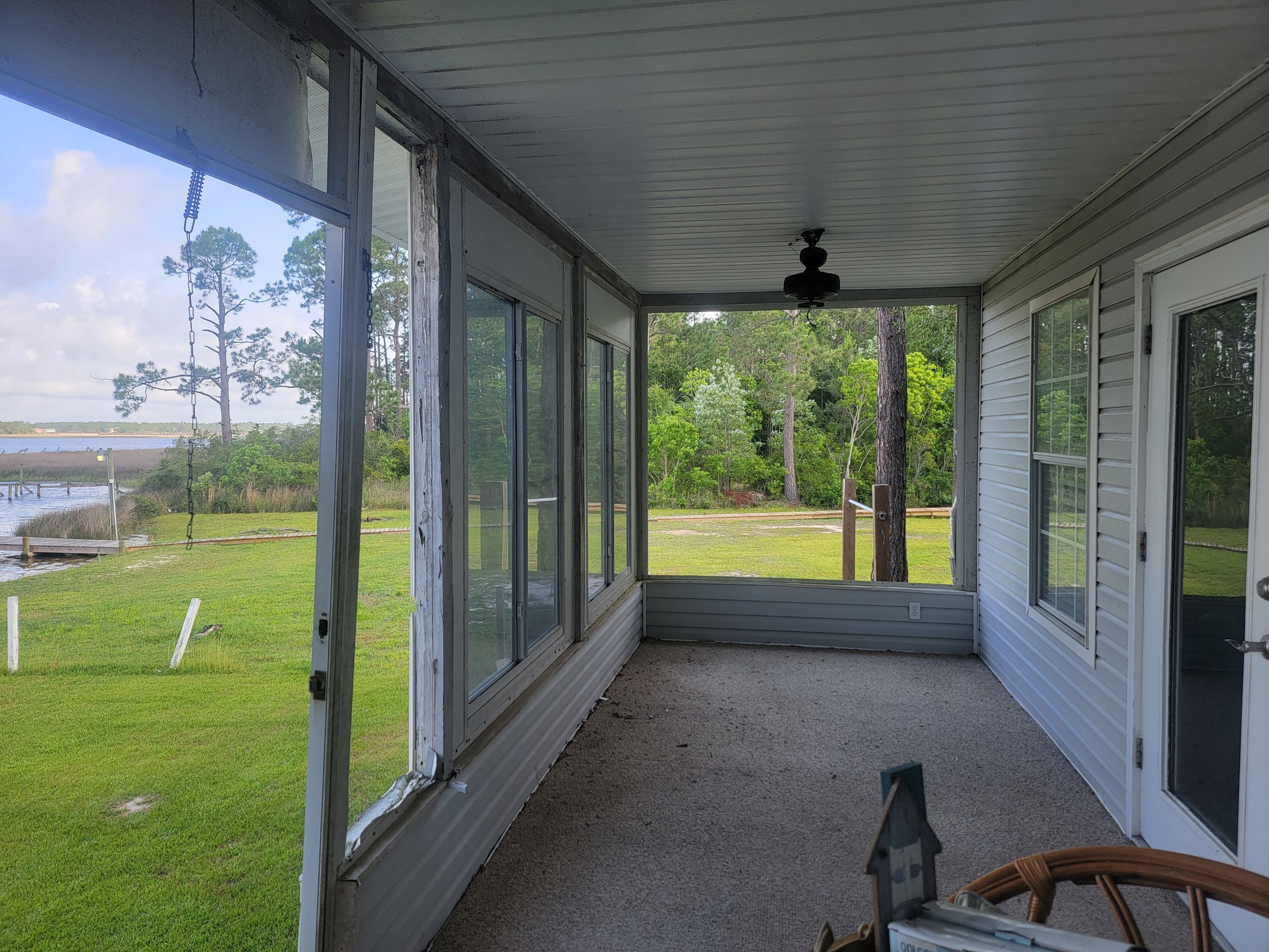 Glass Under w/Stairs in Milton by Titan Sunrooms