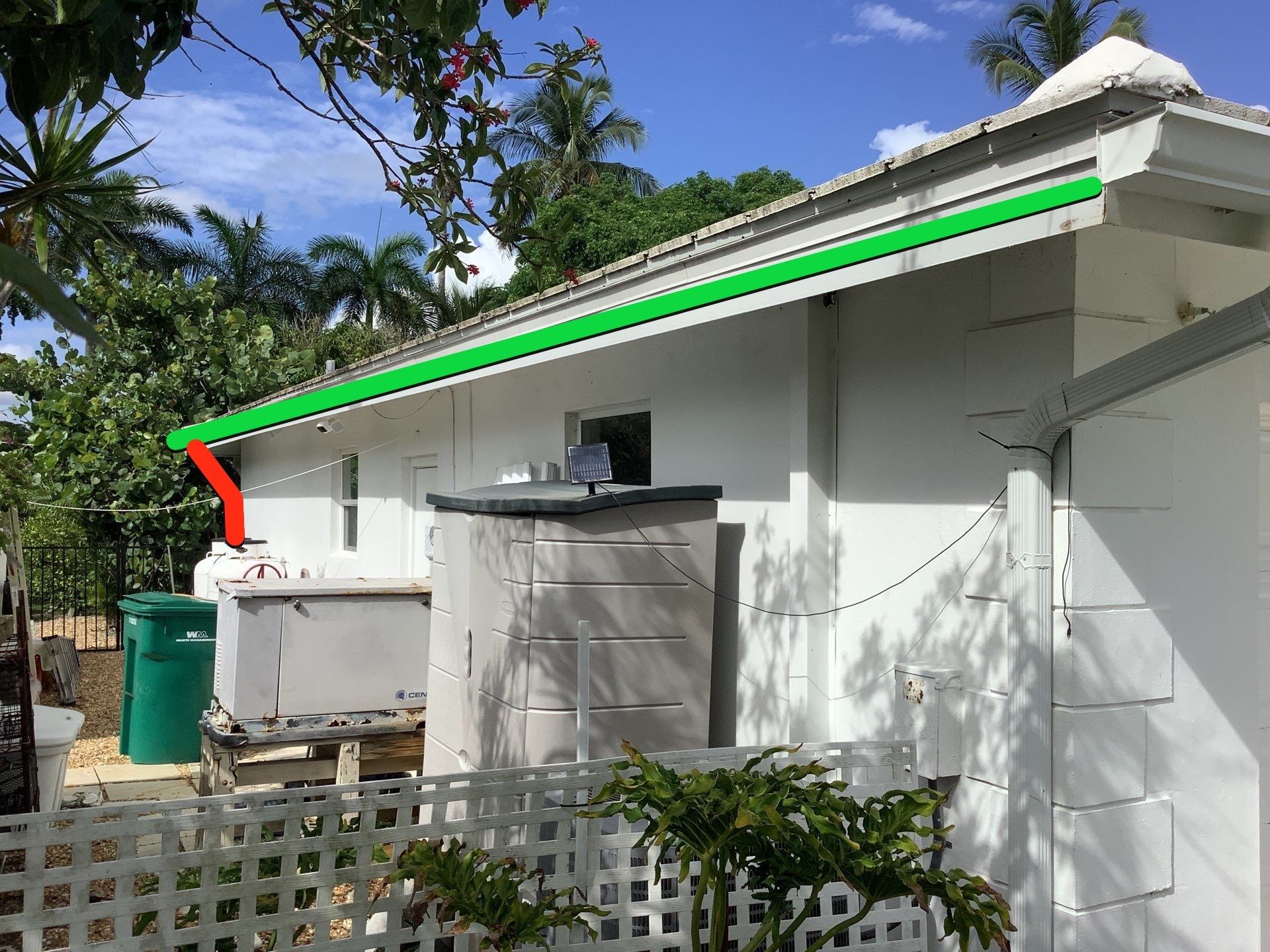 K-Style Seamless Gutter Installation using 3X4 Elbow Downspout in Marco Island, FL  by Gutter Professors