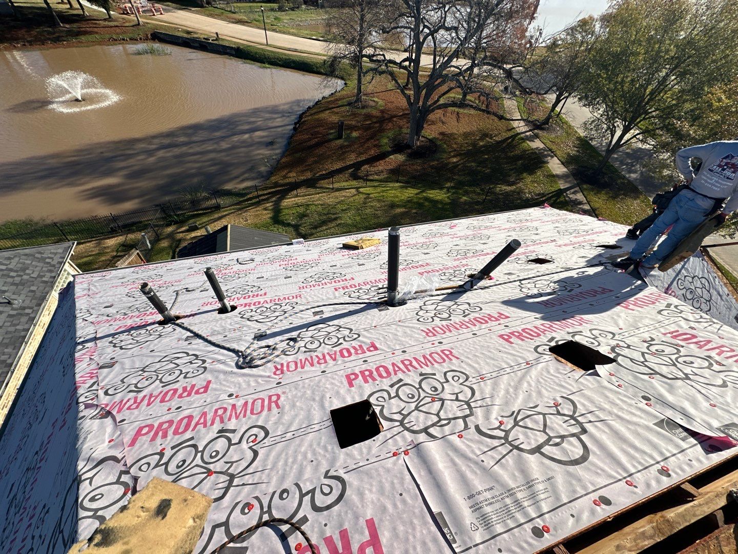 Residential Roofing Installation using Owen's Corning Duration (Lifetime) Shingles by Roof Repair Company