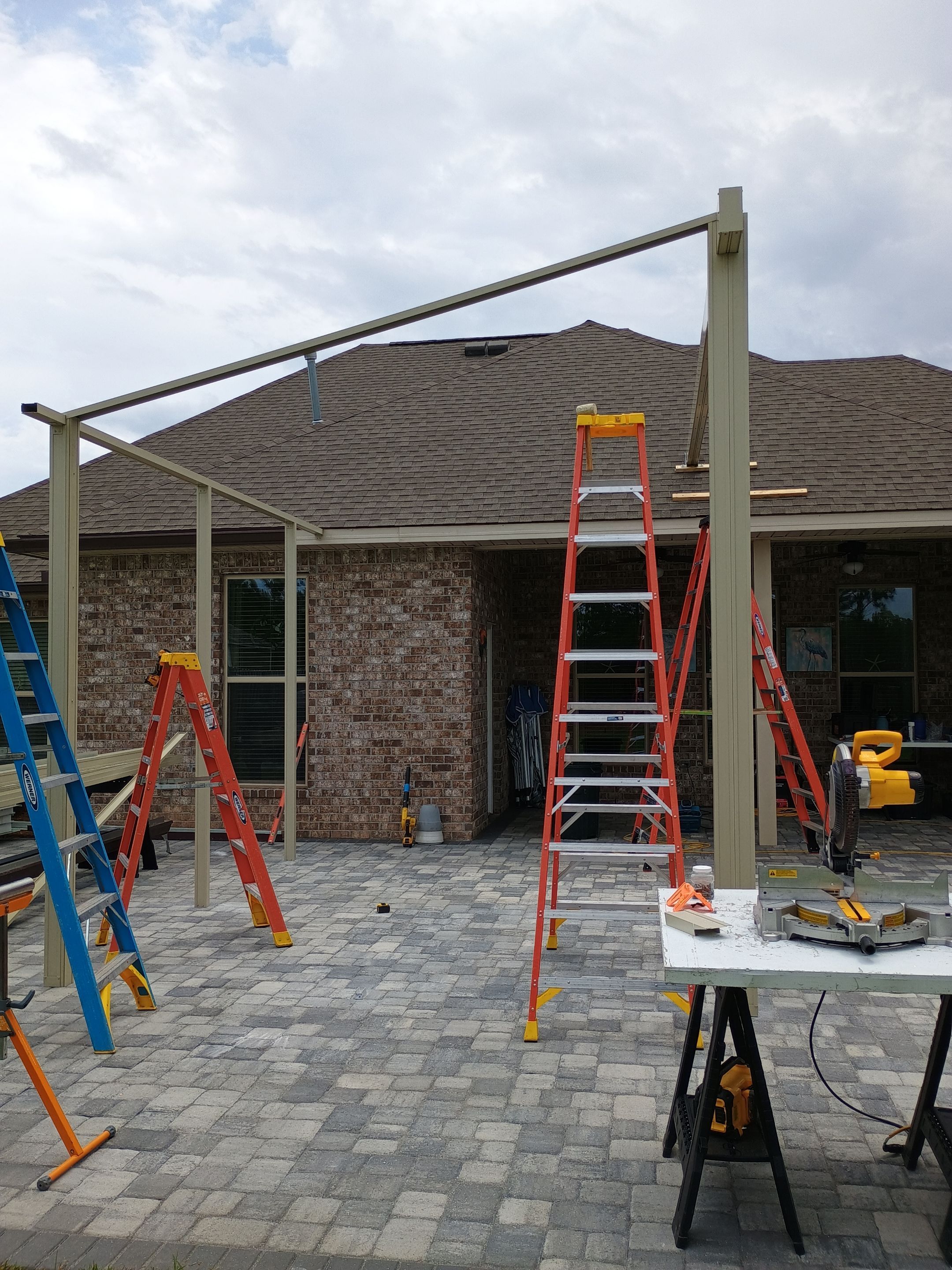Patio Cover using Colorbeam by Titan Sunrooms