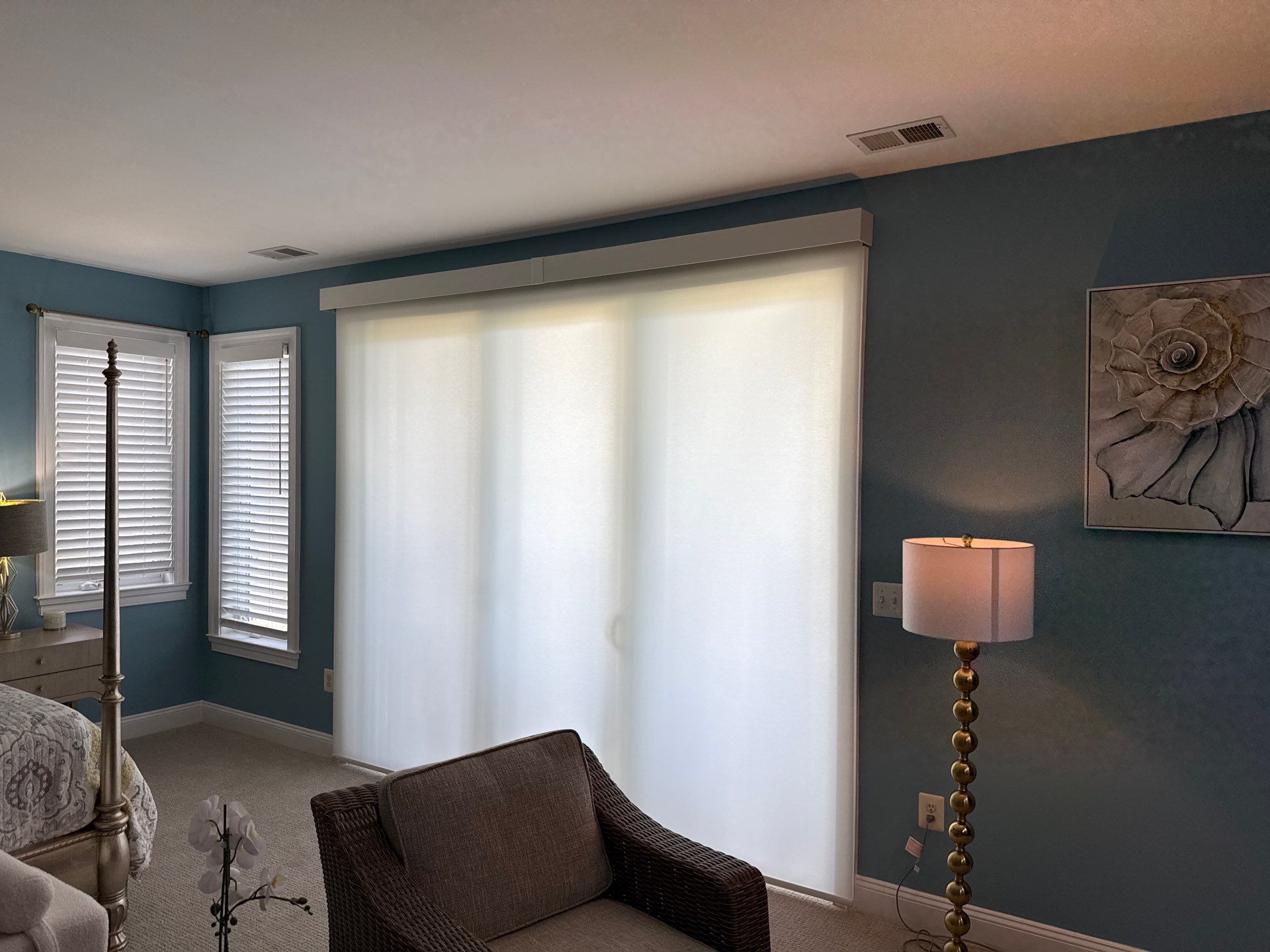 Roller Shade Project in North Beach, MD by Southern Maryland Custom Blinds