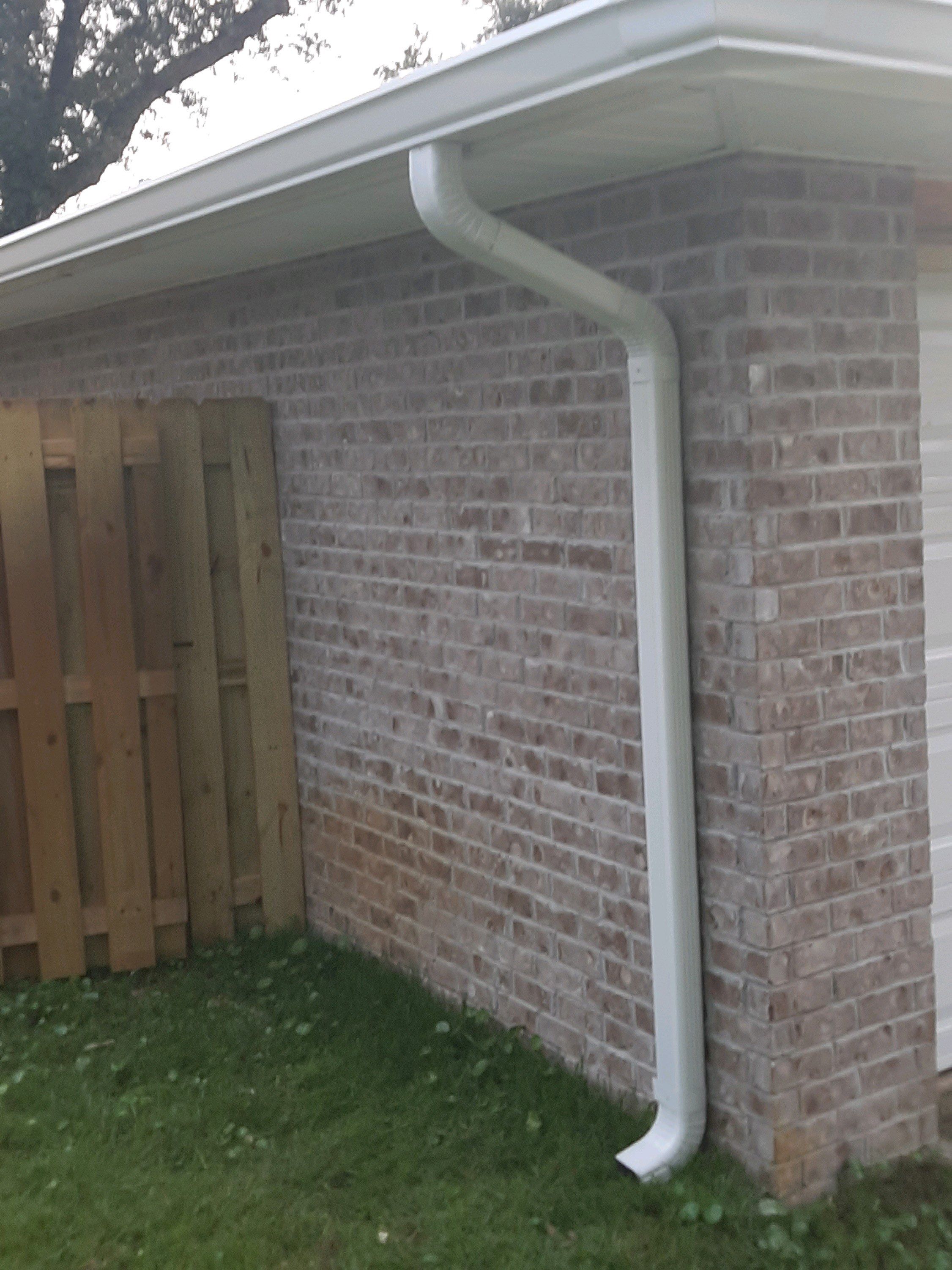 Seamless Gutter Installation using White K-Style Gutters by Gutter Professors