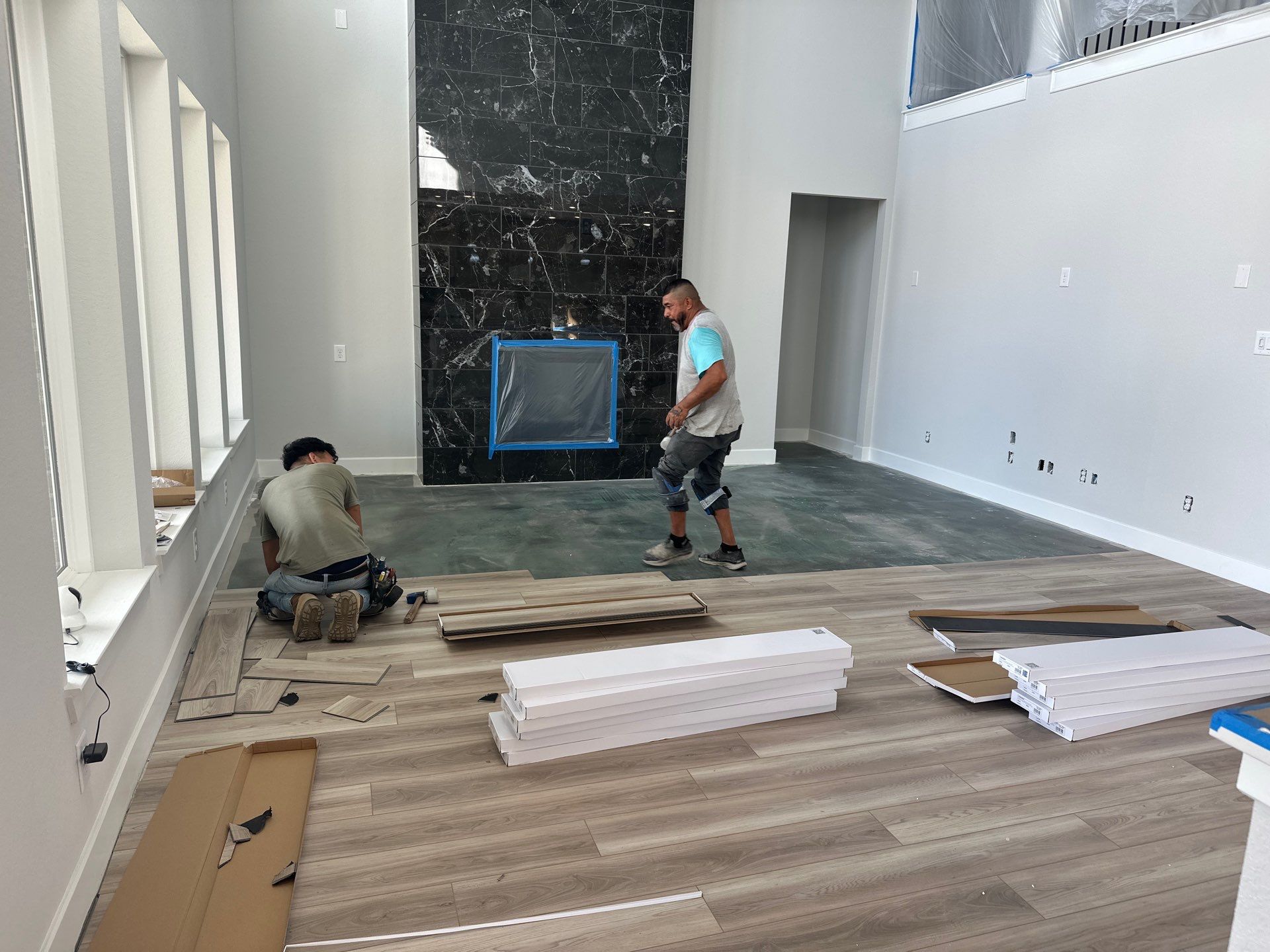 Post-Water Damage Reconstruction – Newly Built Home by L&T General Contractors and Restoration INC