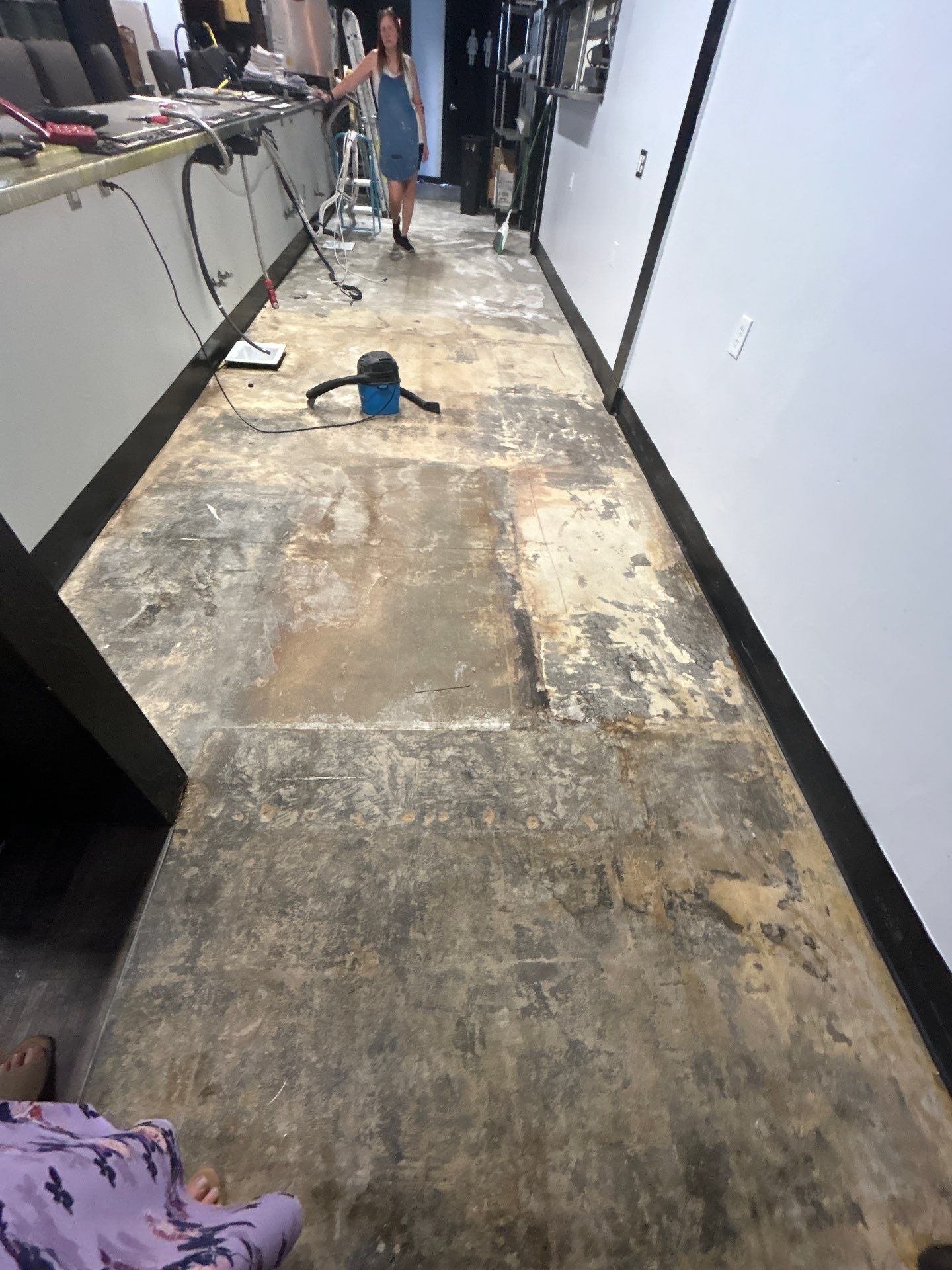 Commercial Kitchen Flooring using Slate Stone 1/8" by Croc Coatings, LLC
