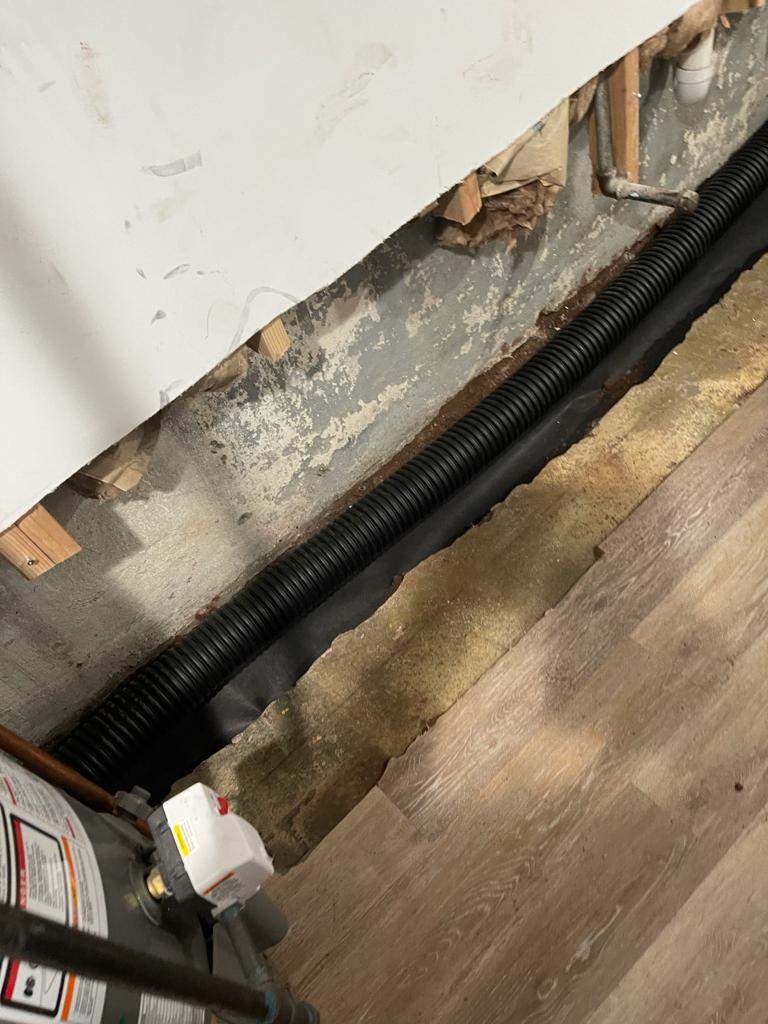 Interior French Drain Job in Lyndhurst, NJ by Pure Service Pro, LLC 