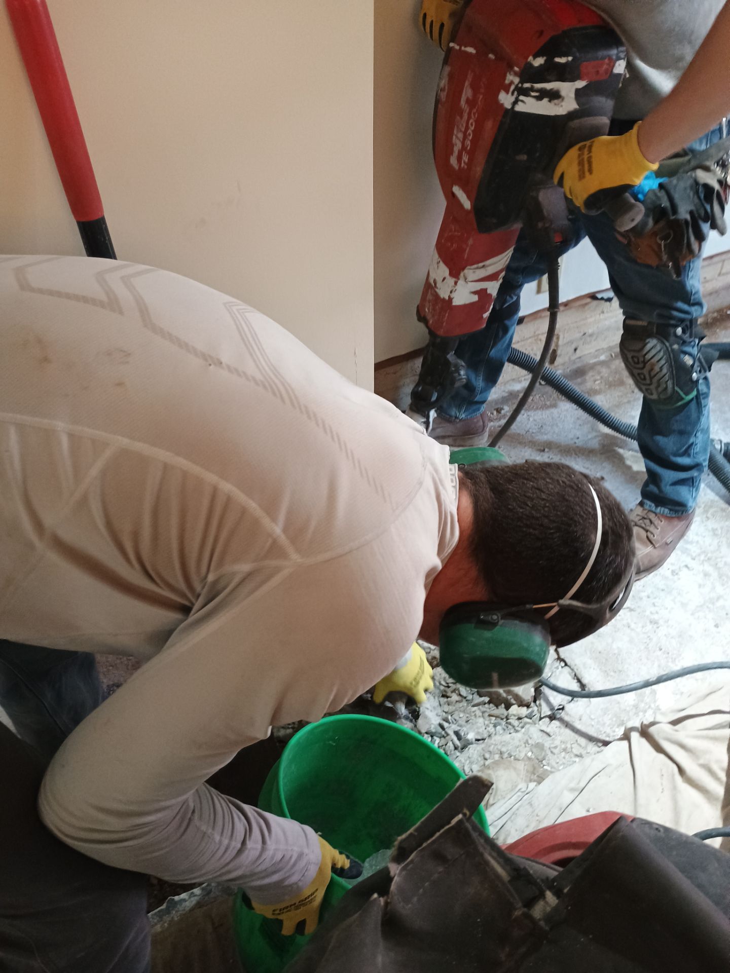 Completing the Connection for Lisa's Drain Tile System by Waterproofing Northeast