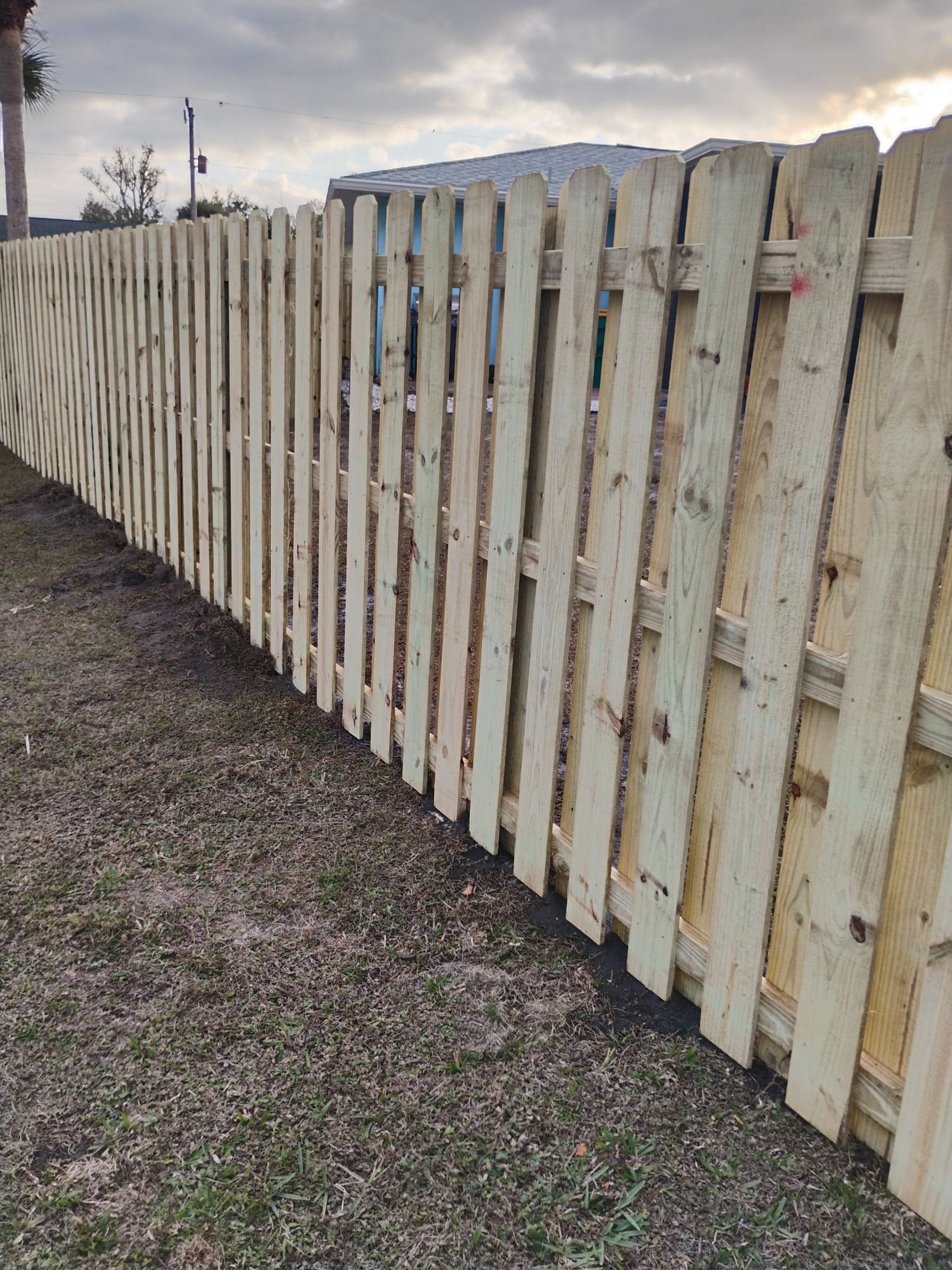 Shadowbox Wood Fence in Englewood by True Fence LLC