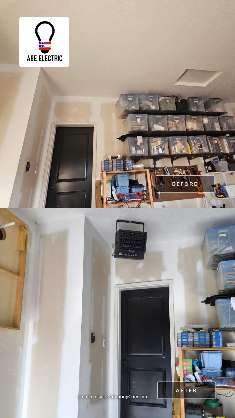 Garage Heater Installation 