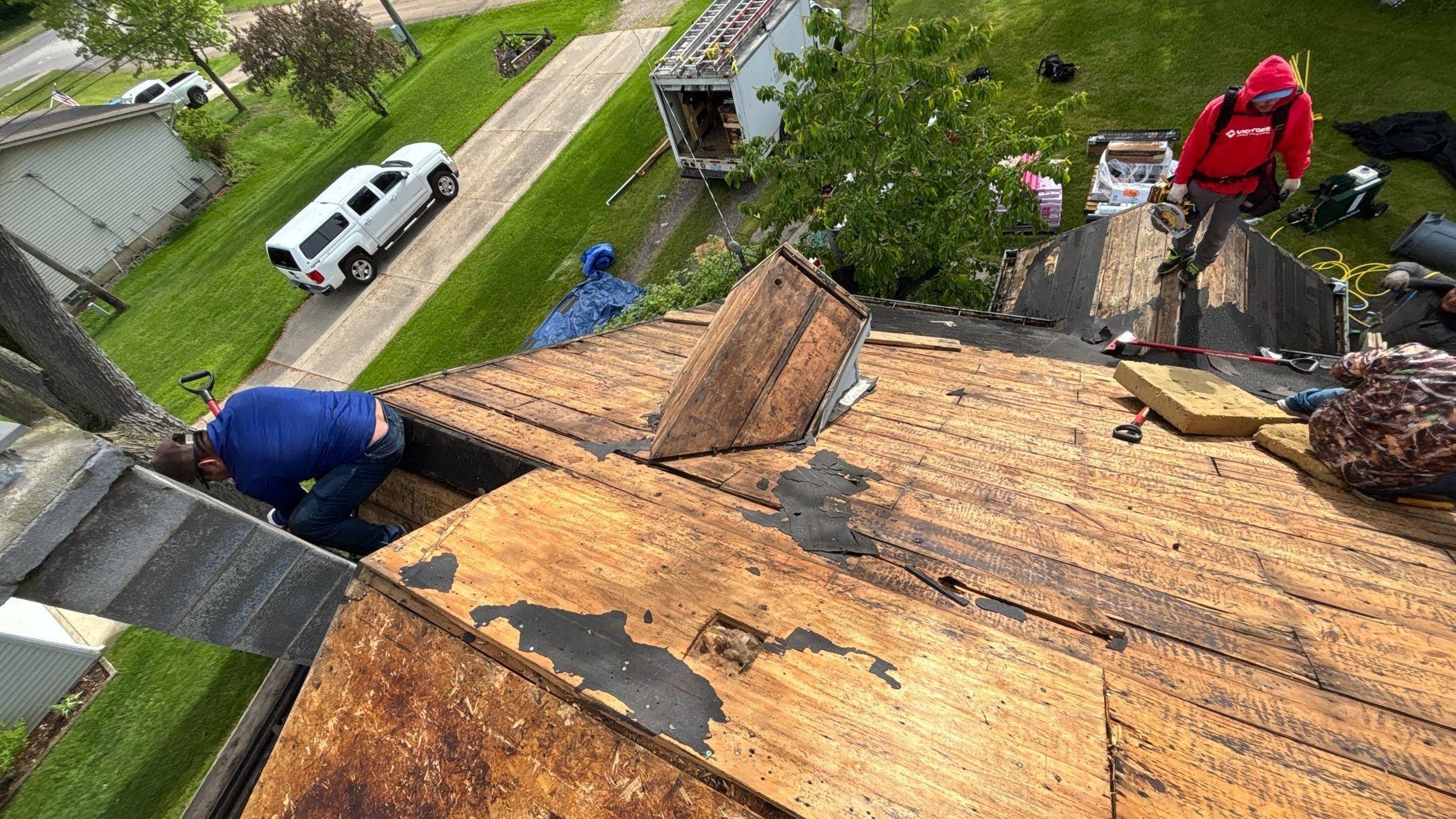 Roof Replacement using Owens Corning Estate Gray by 180 Contractors