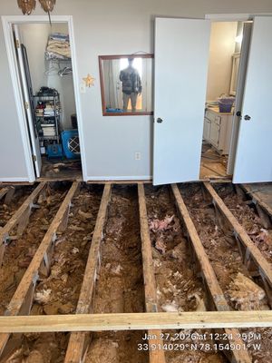 LVP Structural Floor Repair in Oak Island, NC