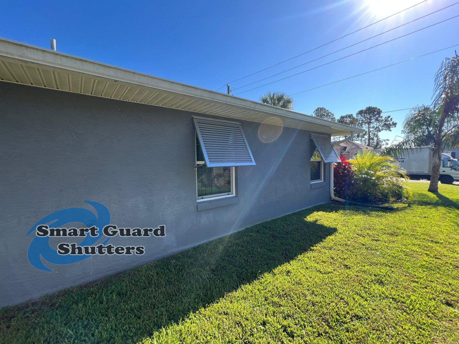 Decorative Bahamas in White Aluminium by Smart Guard Shutters