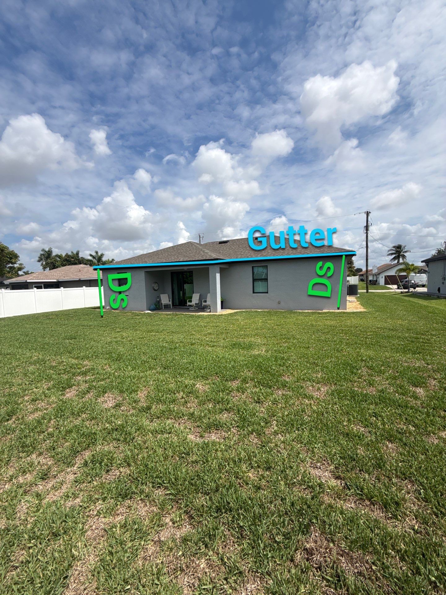 Dark Bronze Seamless Gutters using 6 Inch Seamless Gutters in Cape Coral FL by Gutter Professors