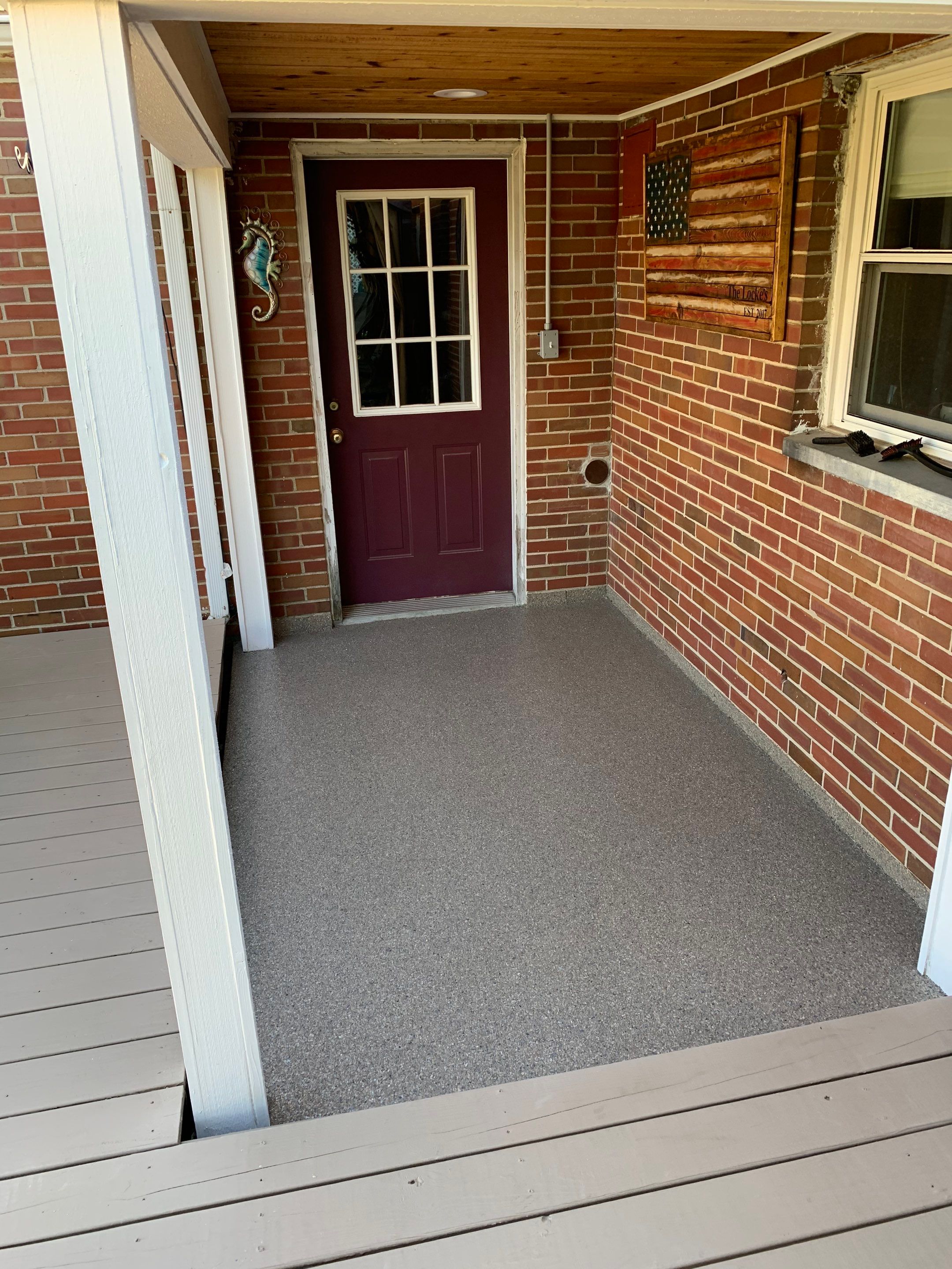 Patio Installation using Flint by Your1DayFloor.com
