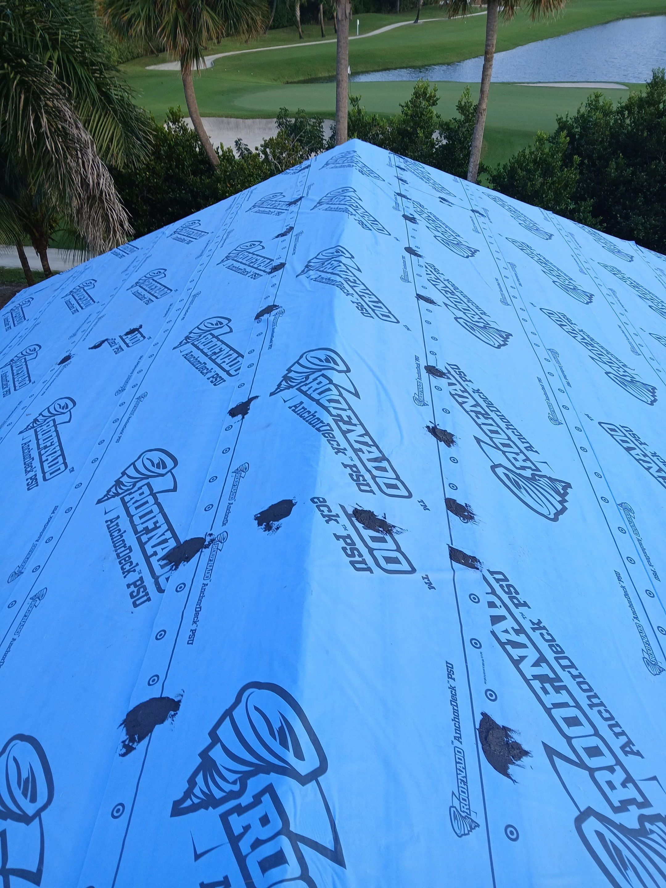 Residential Roofing Installation using 1" Nail strip metal roof by BLUES BROTHERS ROOFING