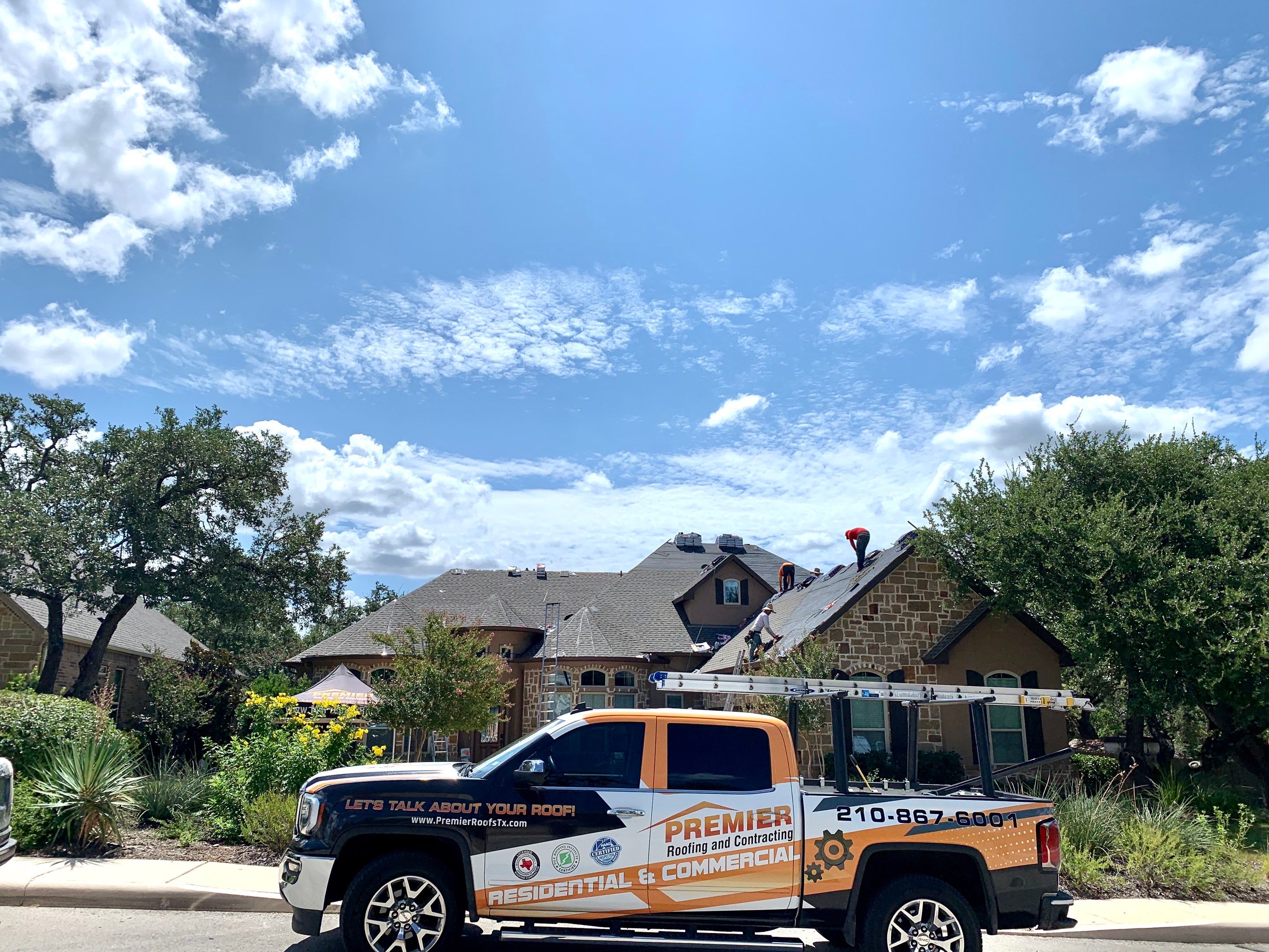 Residential Roof Replacement using GAF Timberline HDZ Architectual Shingles by Premier Roofing and Contracting