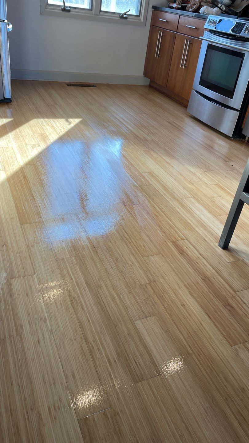 Solid Bamboo Refinish by Footprints Floors of East Atlanta