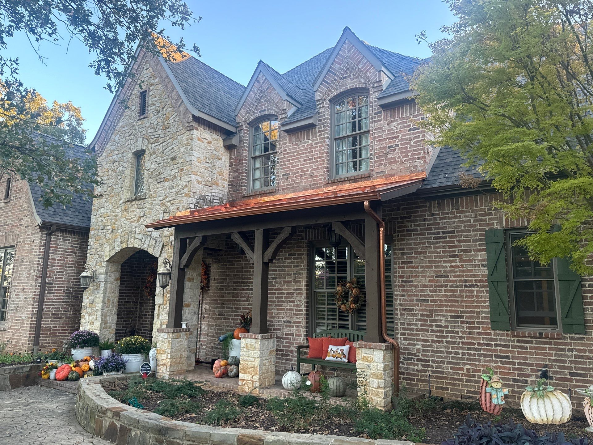 Standing Seam Copper Roof by First Out Roofing 